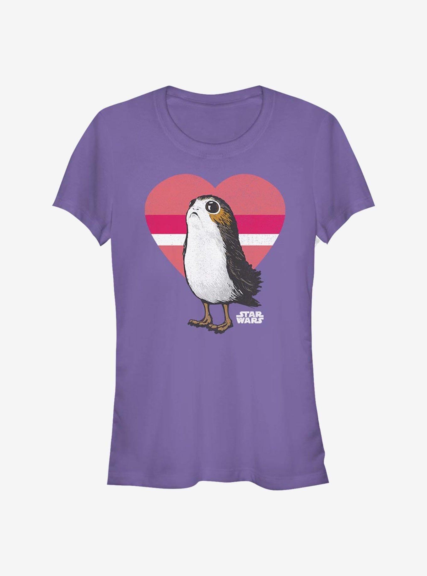Episode Viii The Last Jedi Porg Love Girls Shirt T Shirt Everyday Wear