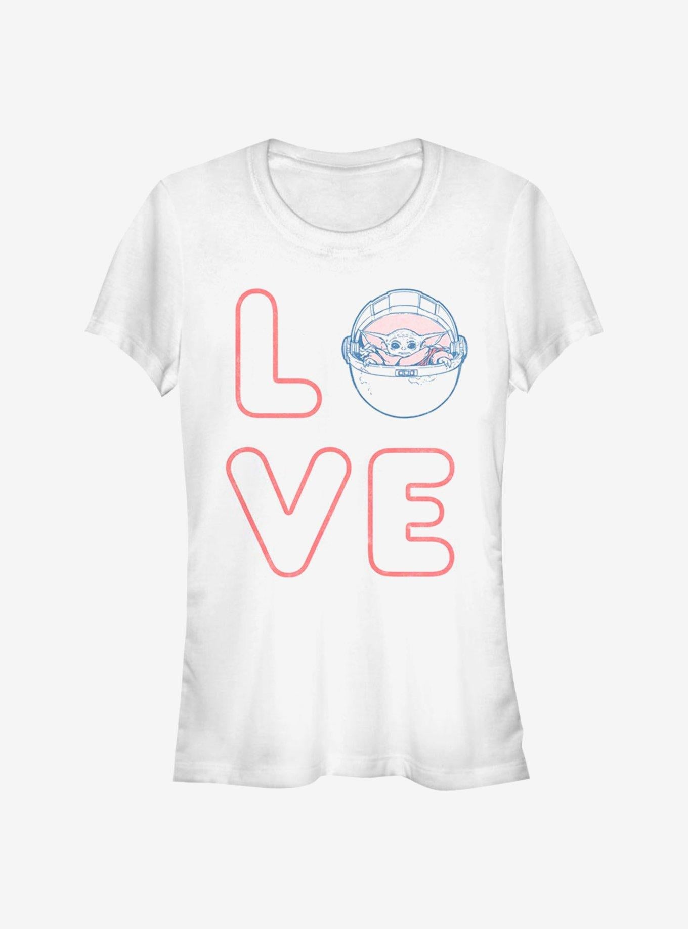 The Mandalorian Love Stacked The Child Girls Shirt T Shirt Clean Design