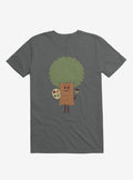 Happy Tree Painter Charcoal Grey T-Shirt | Premium Unisex T-Shirt, Trending Graphic Tee