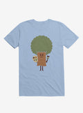 Happy Tree Painter Light Blue T-Shirt | Premium Unisex T-Shirt, Trending Graphic Tee