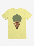 Happy Tree Painter Corn Silk Yellow T-Shirt | Premium Unisex T-Shirt, Trending Graphic Tee