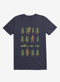 Bigfoot Forest Navy Blue T-Shirt | Premium Unisex T-Shirt, Trending Graphic Tee