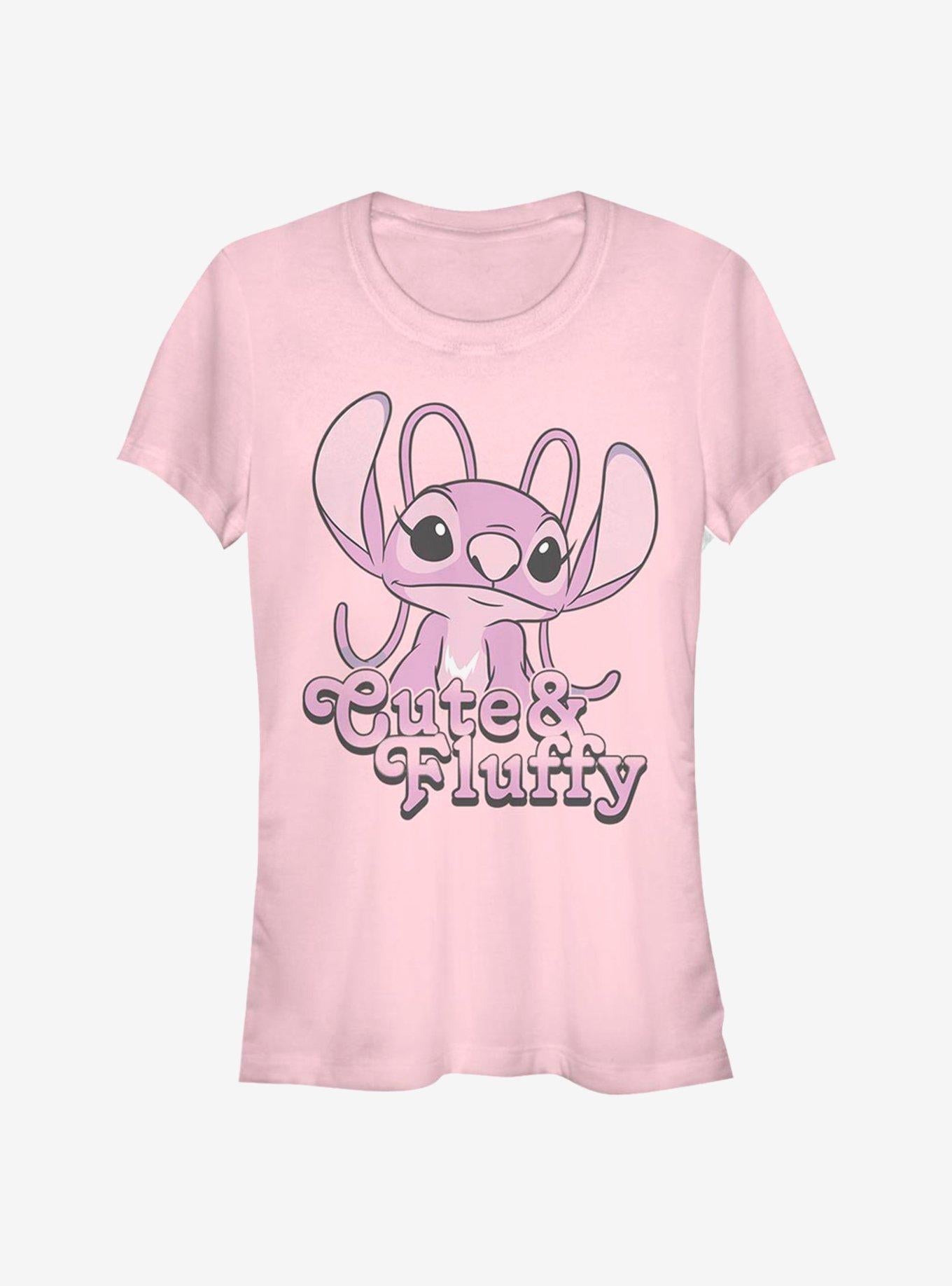 Cartoon Lilo Stitch Fluffy Angel Girls Shirt T Shirt Premium Quality