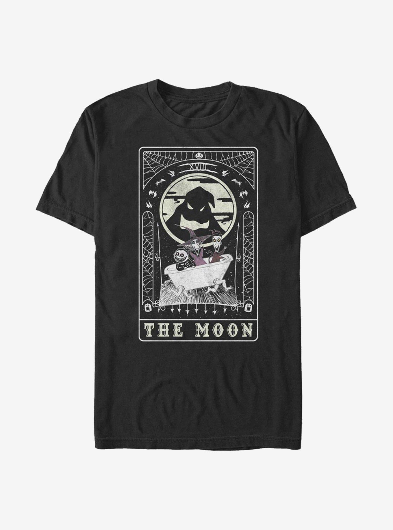 The Nightmare Before Christmas Oogie Boogie The Moon Tarot Card T-Shirt | Graphic T-Shirt for Unisex