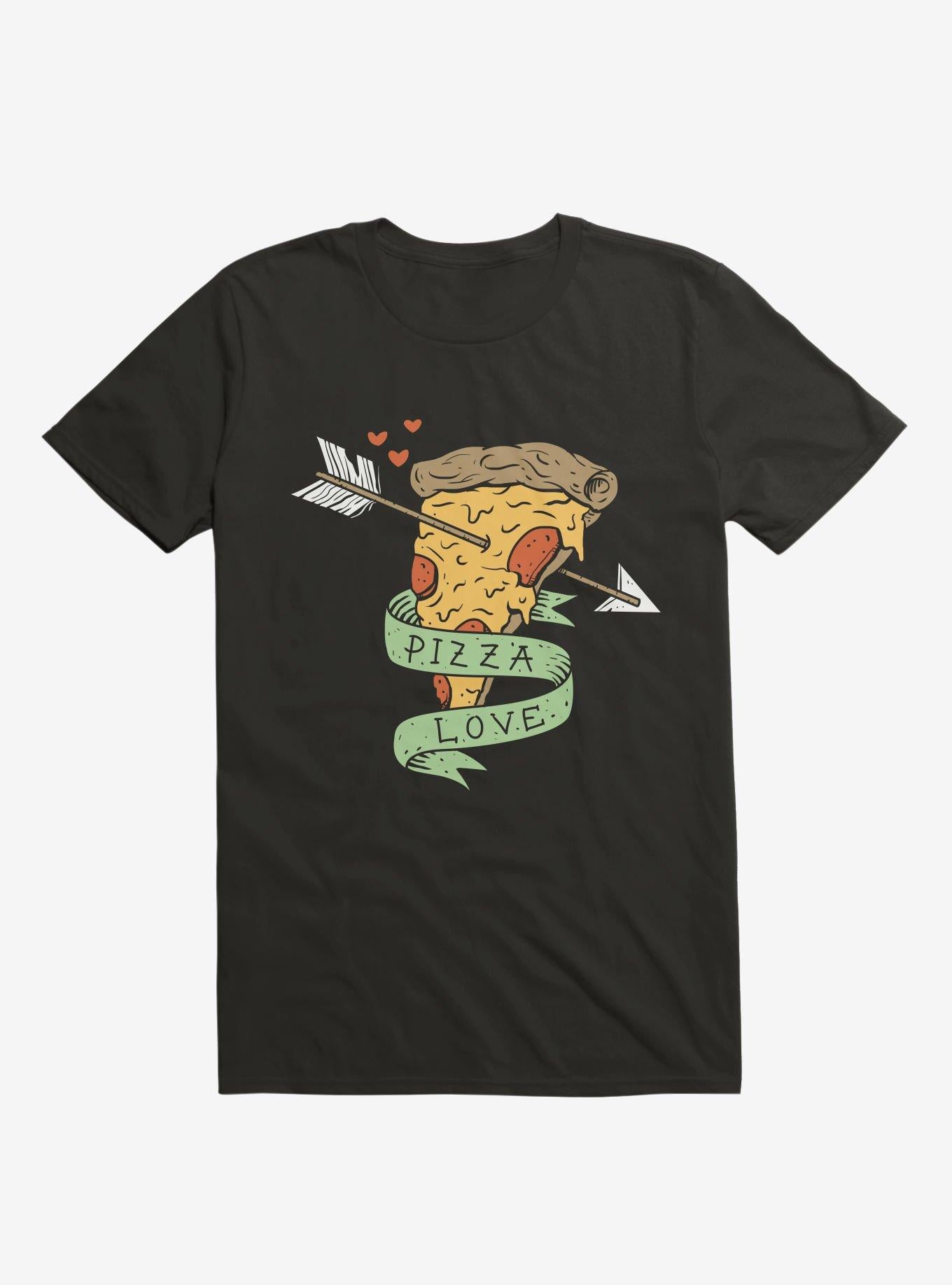 Pizza Love Black Shirt T Shirt Gift Ready