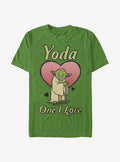 Yoda One I Love Shirt T Shirt Minimal Style