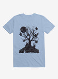 Autumn Forest Light Blue T-Shirt | Premium Unisex T-Shirt, Trending Graphic Tee