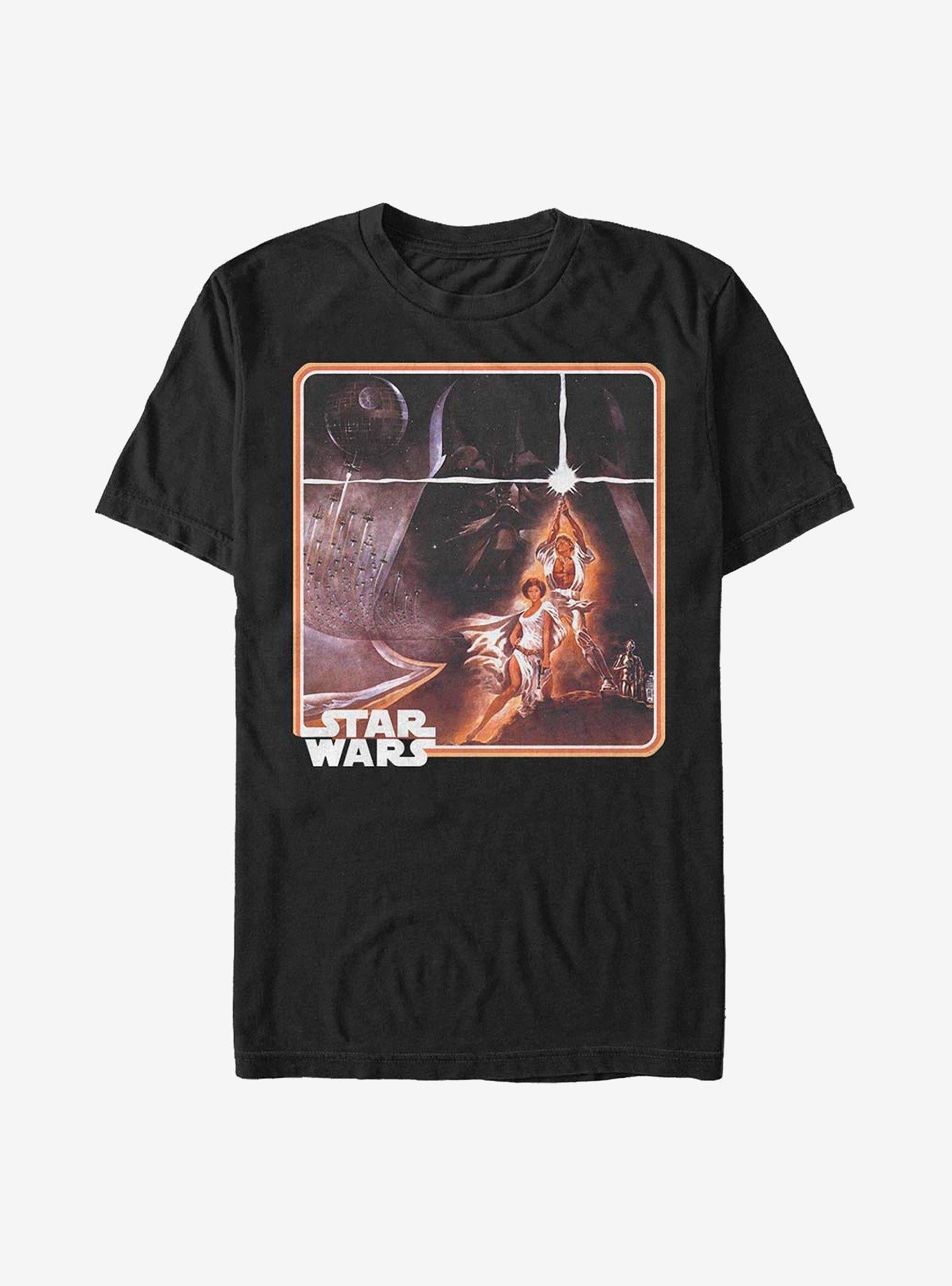Star Wars Episode IV A New Hope Classic Art Poster T-Shirt | Premium Unisex T-Shirt, Trending Graphic Tee