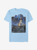 Star Wars Episode IV A New Hope 70's Throwback Poster T-Shirt | Premium Unisex T-Shirt, Trending Graphic Tee