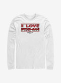 Superhero I Love Long Sleeve Shirt Long Sleeve Tee Premium Quality