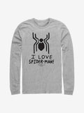 Superhero Spider Love Long Sleeve Shirt Long Sleeve Tee Gift Ready