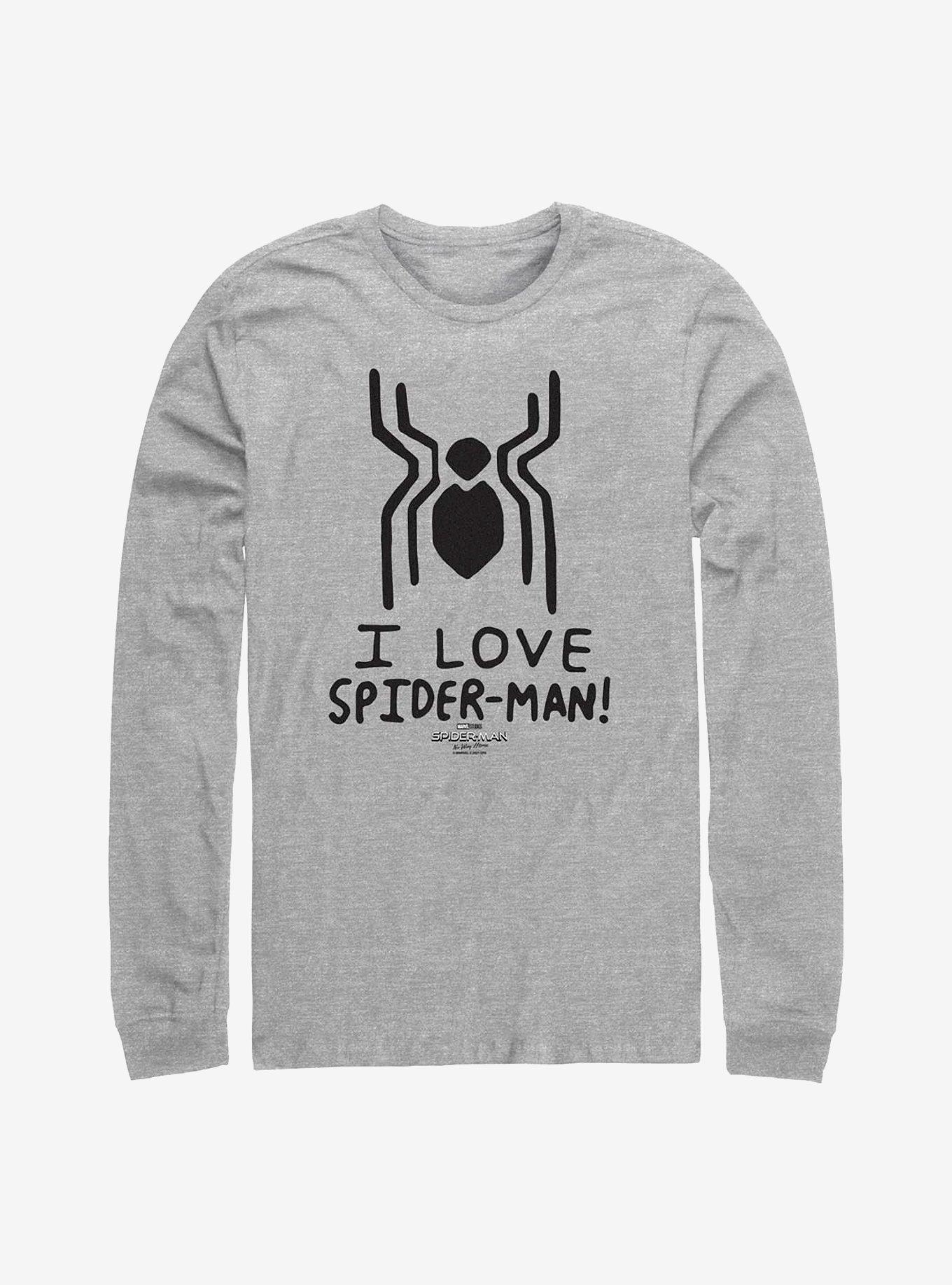 Superhero Spider Love Long Sleeve Shirt Long Sleeve Tee Gift Ready