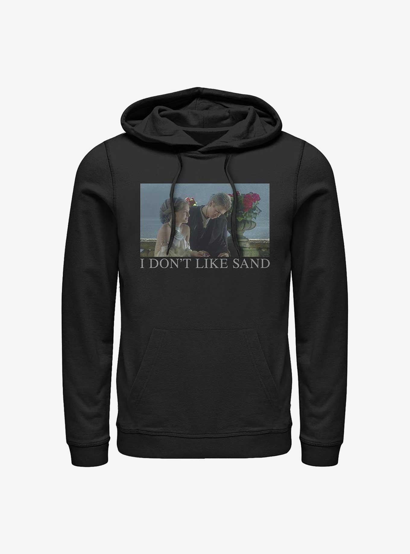 Star Wars Padme & Anakin I Don't Like Sand Meme Hoodie