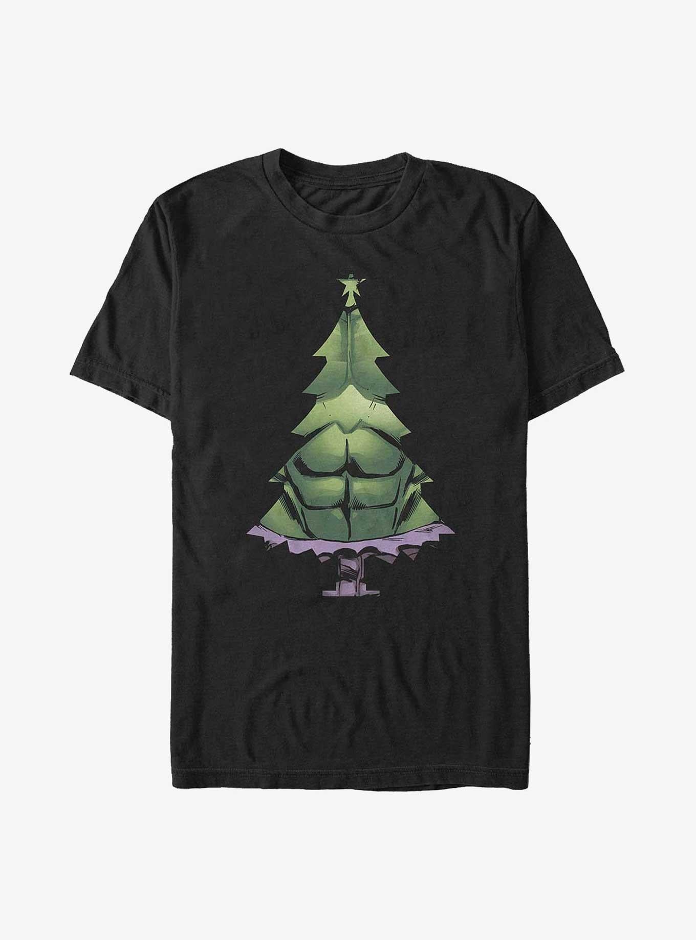 Marvel Avengers Hulk Christmas Tree T-Shirt | Premium Unisex T-Shirt, Trending Graphic Tee