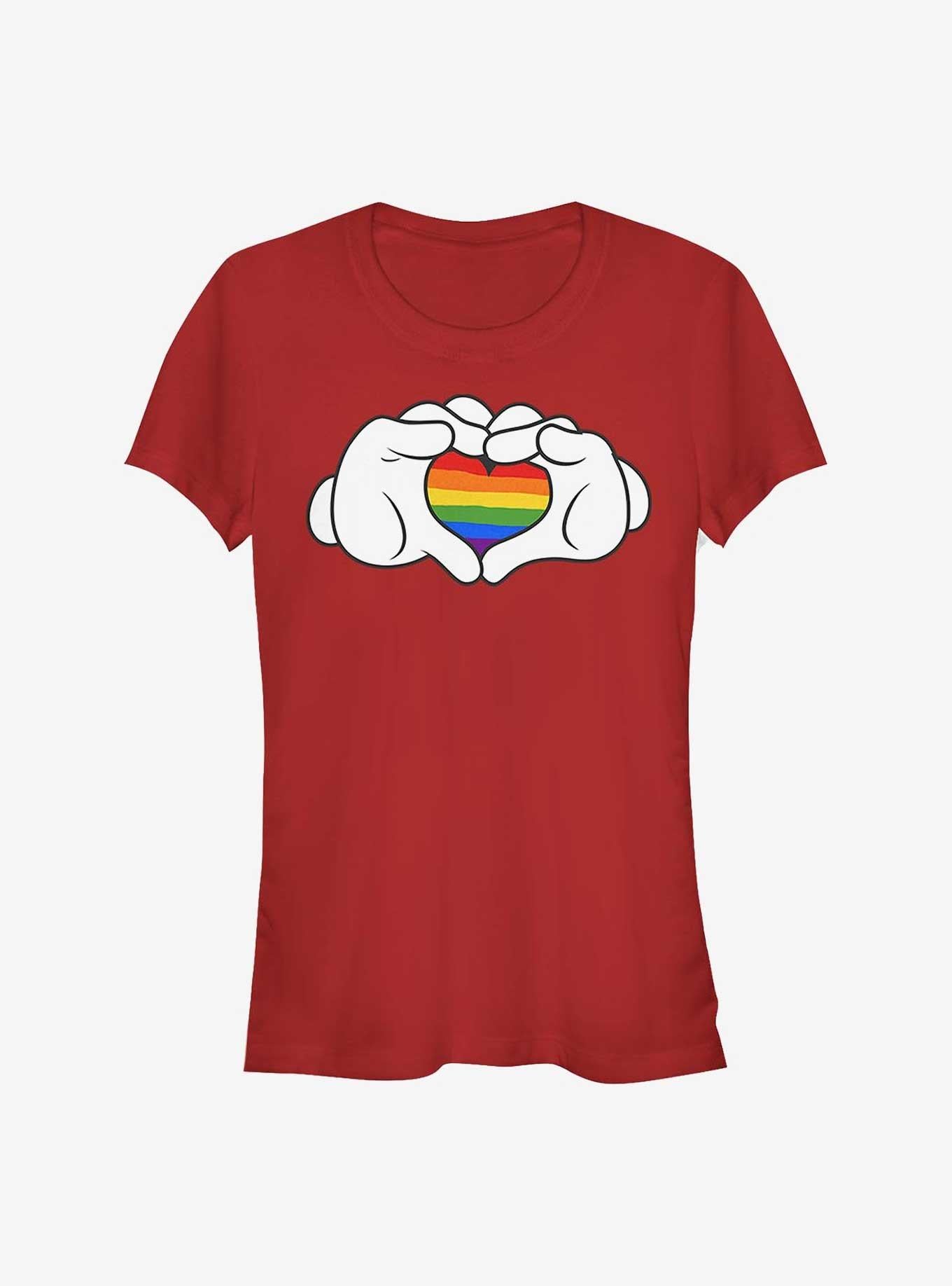 Cartoon Mickey Mouse Rainbow Love Girls Shirt T Shirt Premium Quality