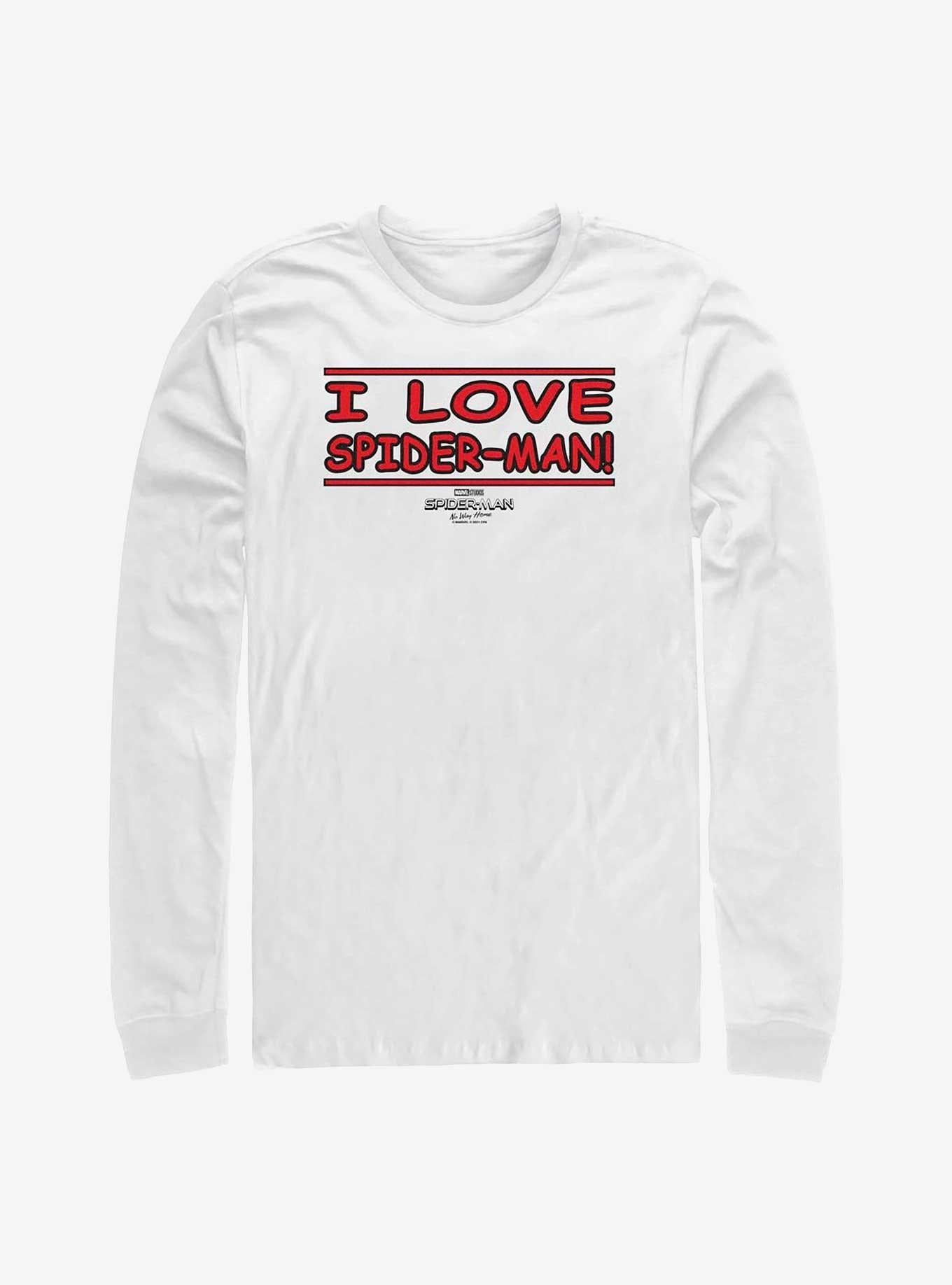 Superhero No Way Home Spidey Love Long Sleeve Shirt Long Sleeve Tee Premium Quality