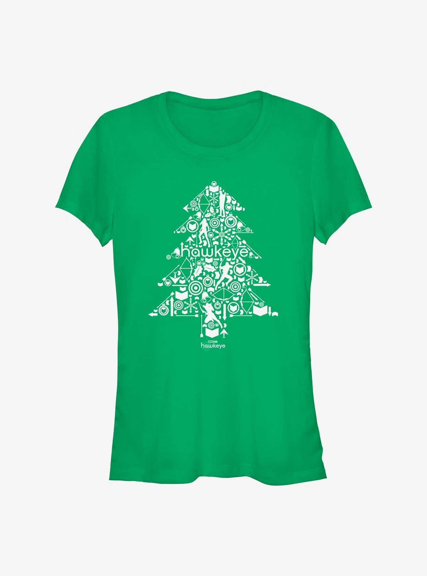 Marvel Hawkeye Christmas Tree Girls T-Shirt | Premium Unisex T-Shirt, Trending Graphic Tee