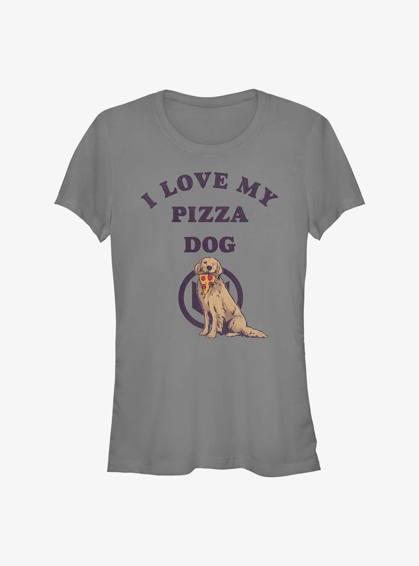Superhero Hawkeye Love Pizza Dog Girls Shirt T Shirt Minimal Style