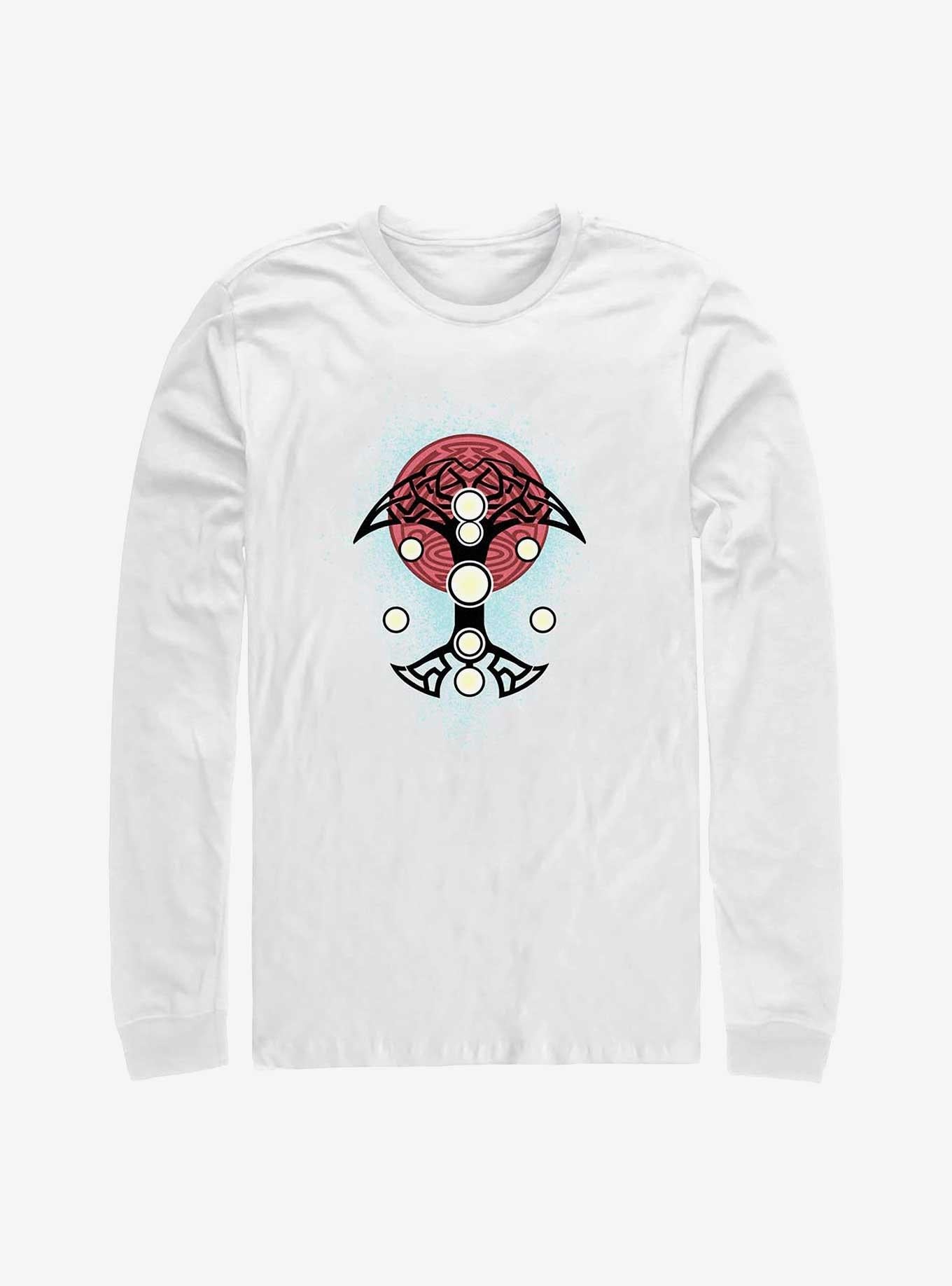 Superhero Love And Thunder Blue Splatter Cosplay Long Sleeve Shirt Long Sleeve Tee Clean Design