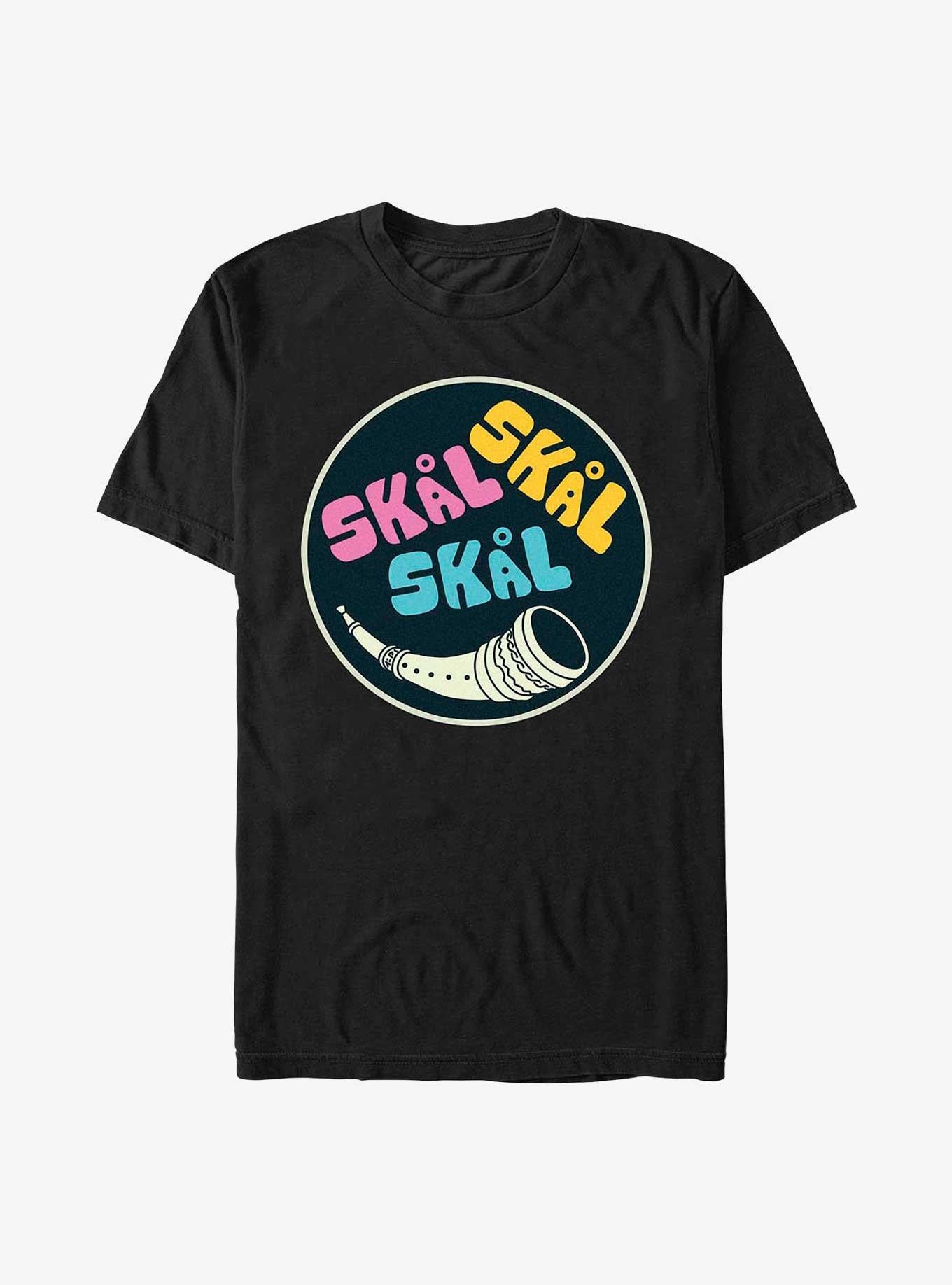 Superhero Love And Thunder Skal Badge Shirt T Shirt Clean Design