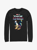Superhero Love And Thunder Rainbow Goats Long Sleeve Shirt Long Sleeve Tee Everyday Wear
