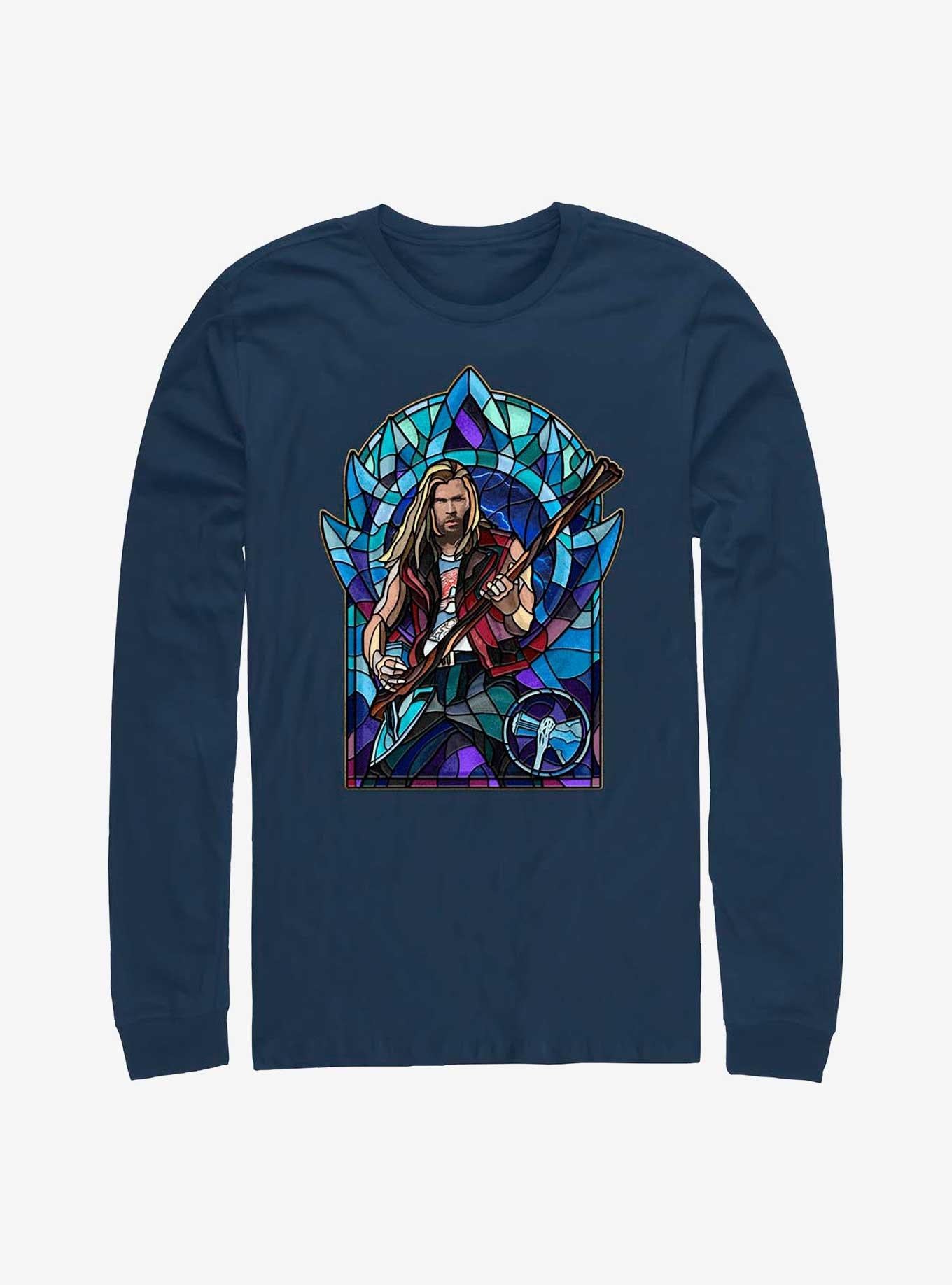 Superhero Love And Thunder Glass Long Sleeve Shirt Long Sleeve Tee Premium Quality