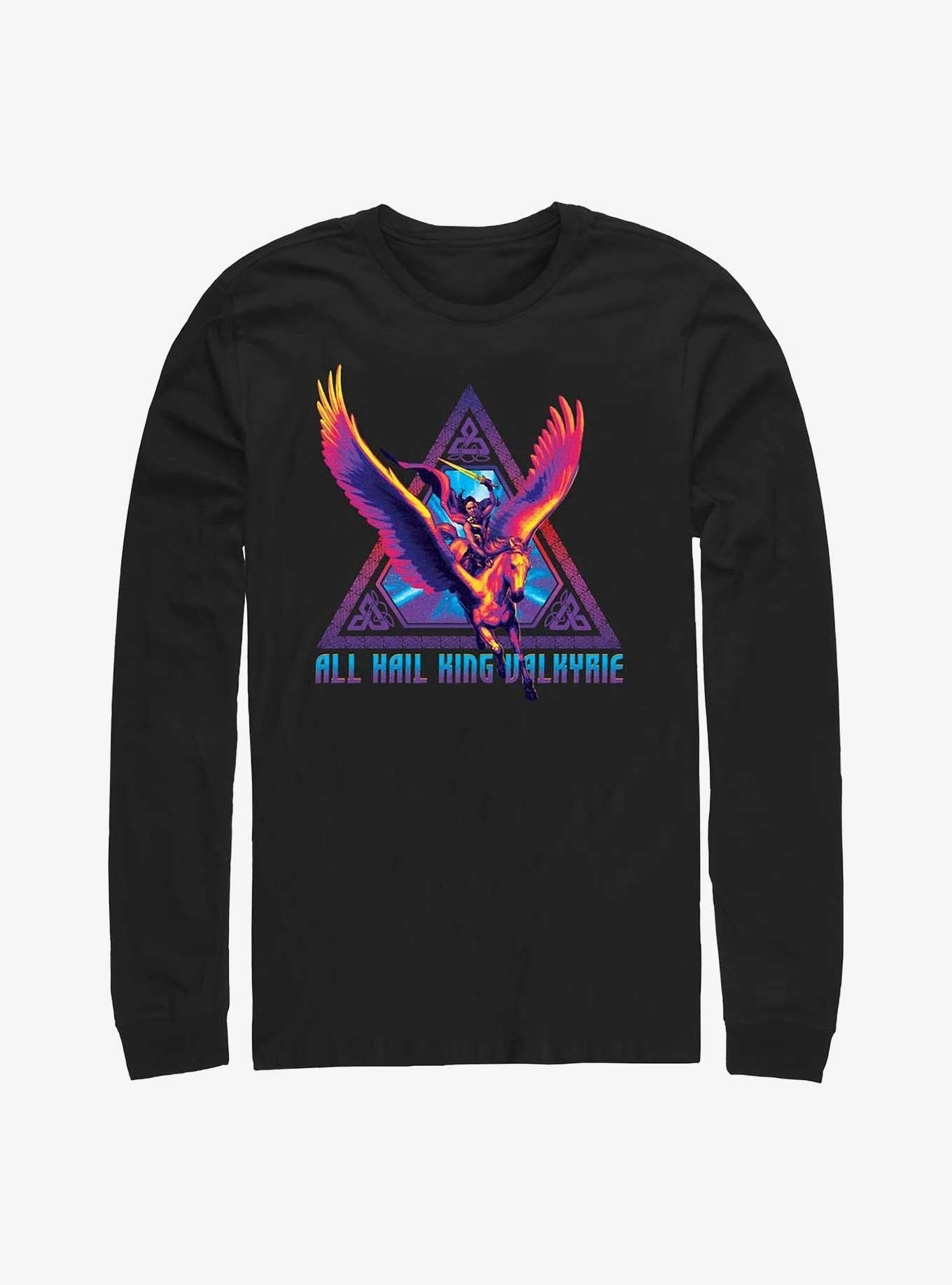 Superhero Love And Thunder Valkyrie Triangle Badge Long Sleeve Shirt Long Sleeve Tee Premium Quality