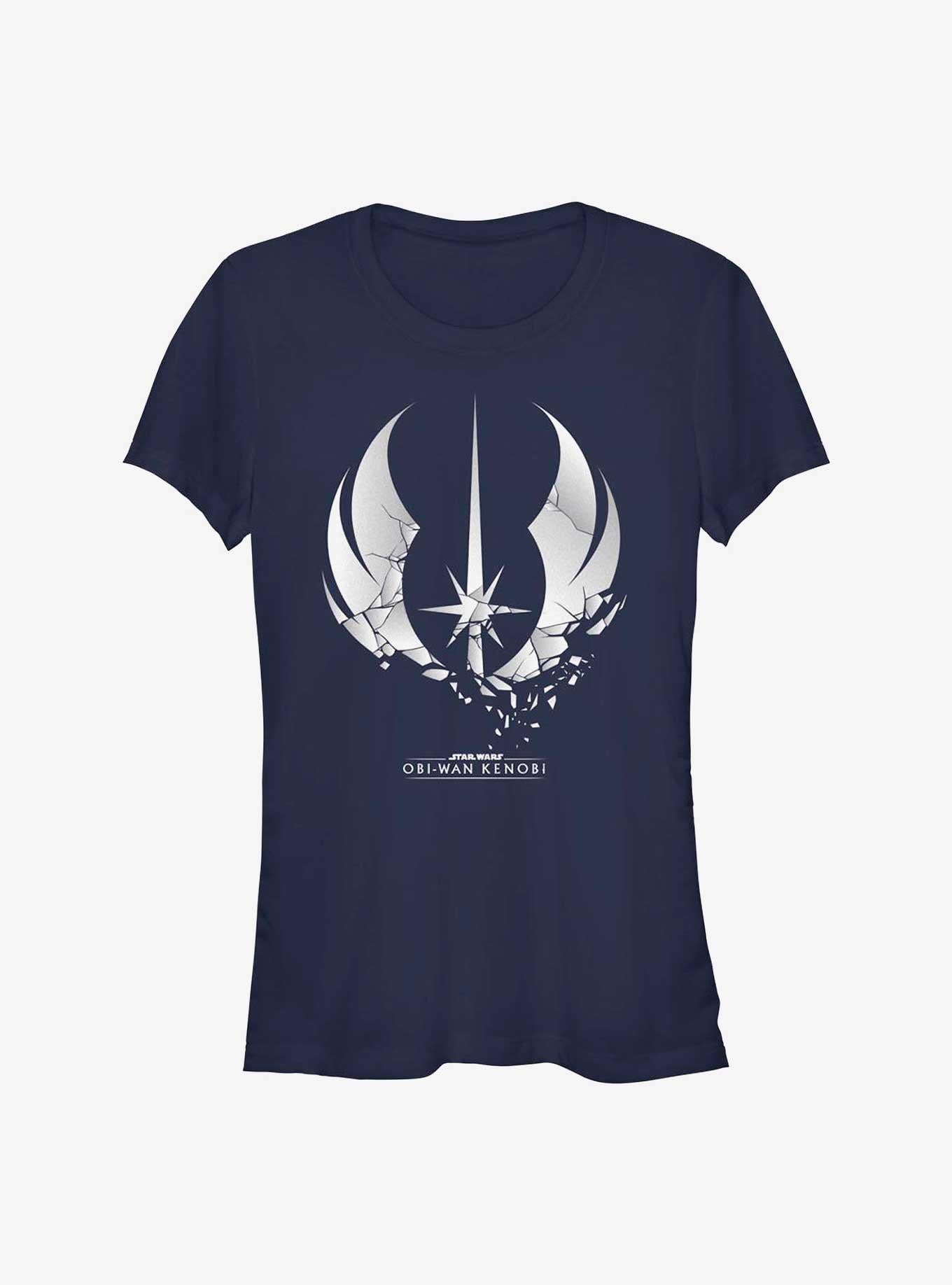 Star Wars Obi-Wan Kenobi Shattered Jedi Logo Girls T-Shirt | Graphic T-Shirt for Unisex