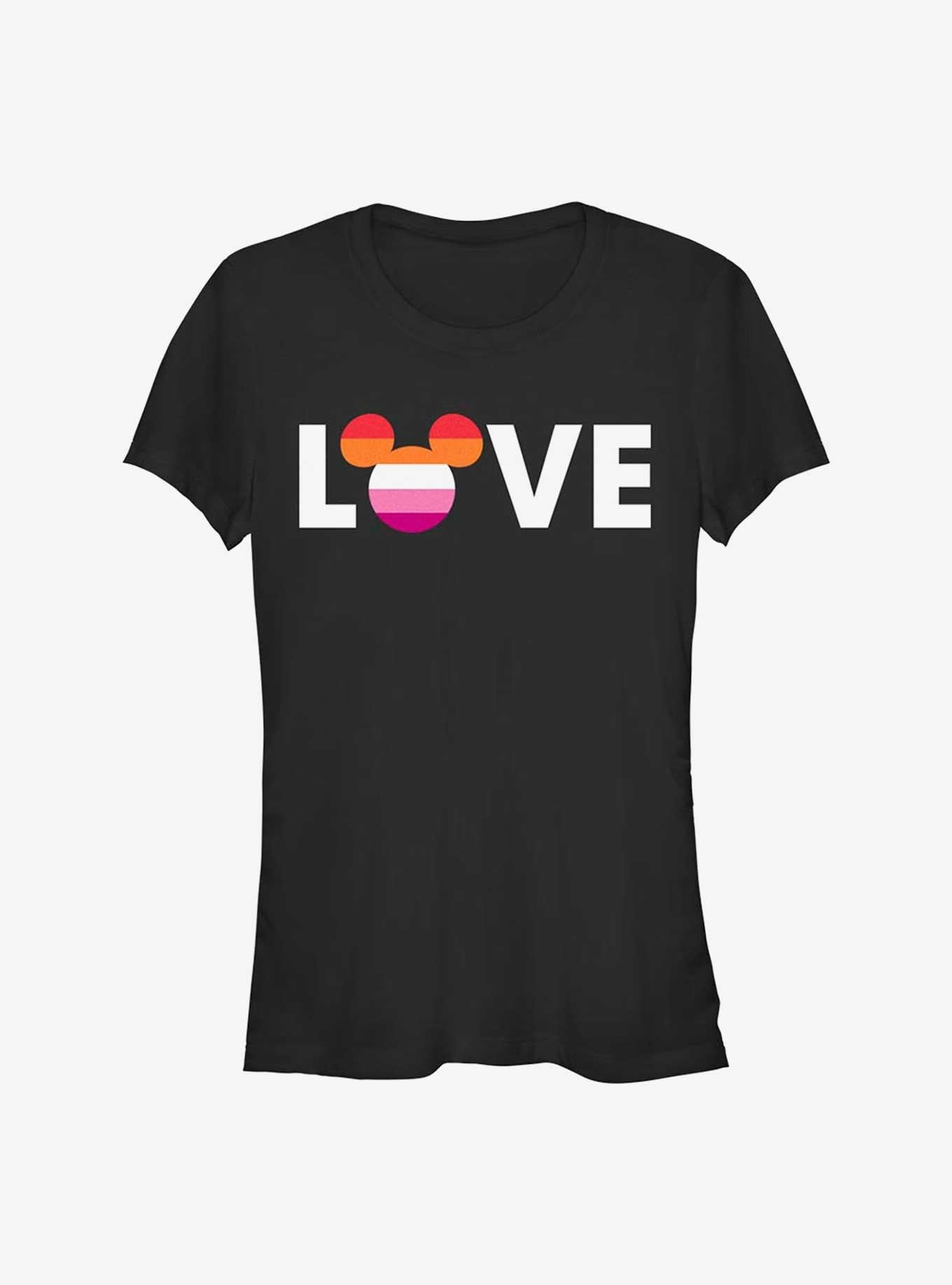 Cartoon Mickey Mouse Lesbian Love Pride Shirt T Shirt Gift Ready