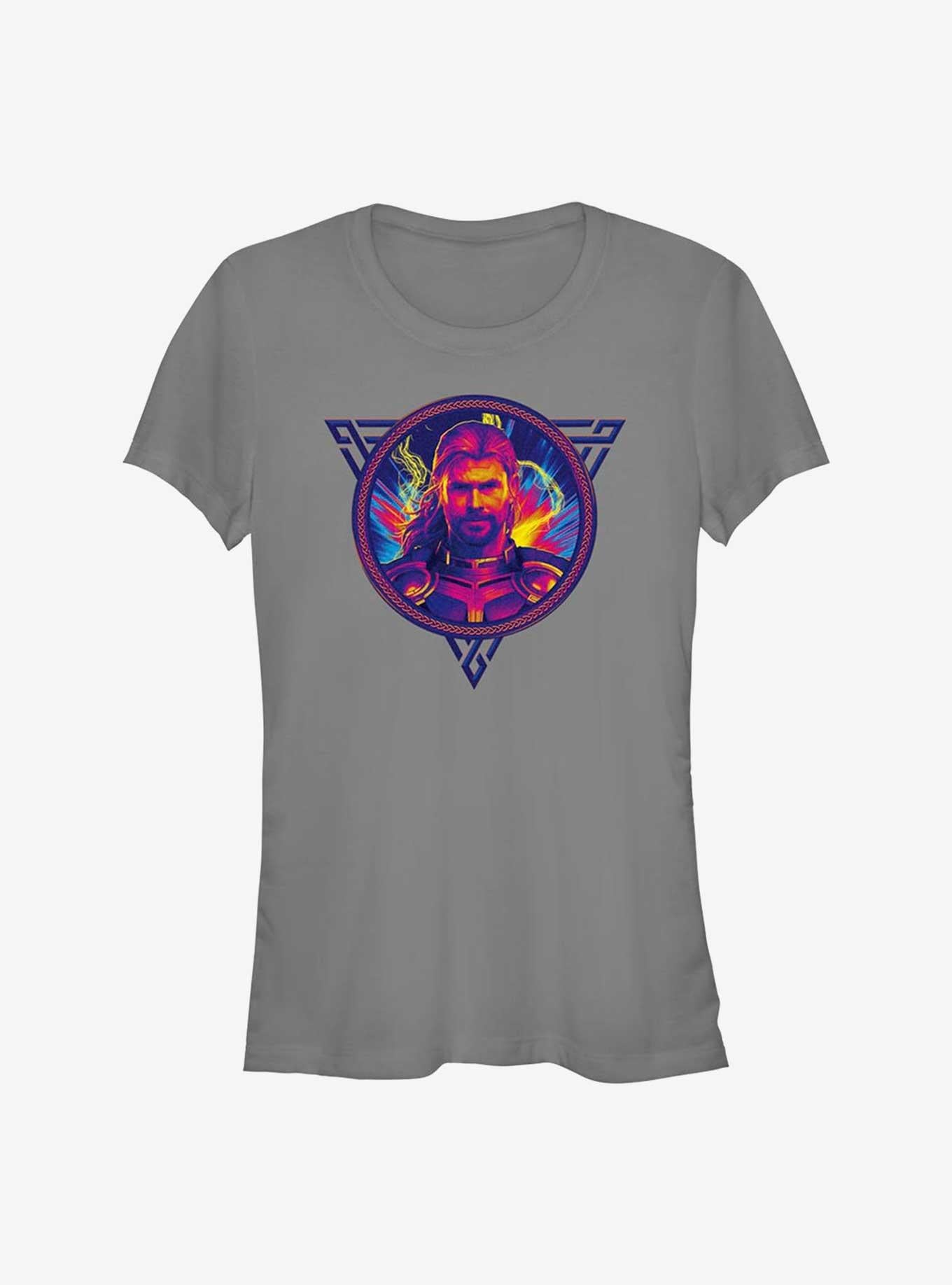 Superhero Love And Thunder Portrait Badge Girls Shirt T Shirt Cozy Fit