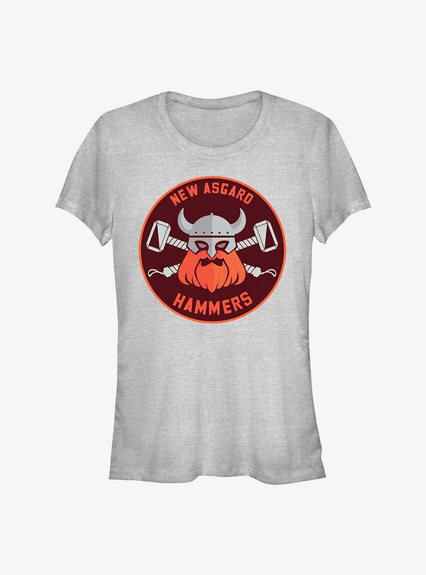 Superhero Love And Thunder Hammers Badge Girls Shirt T Shirt Minimal Style