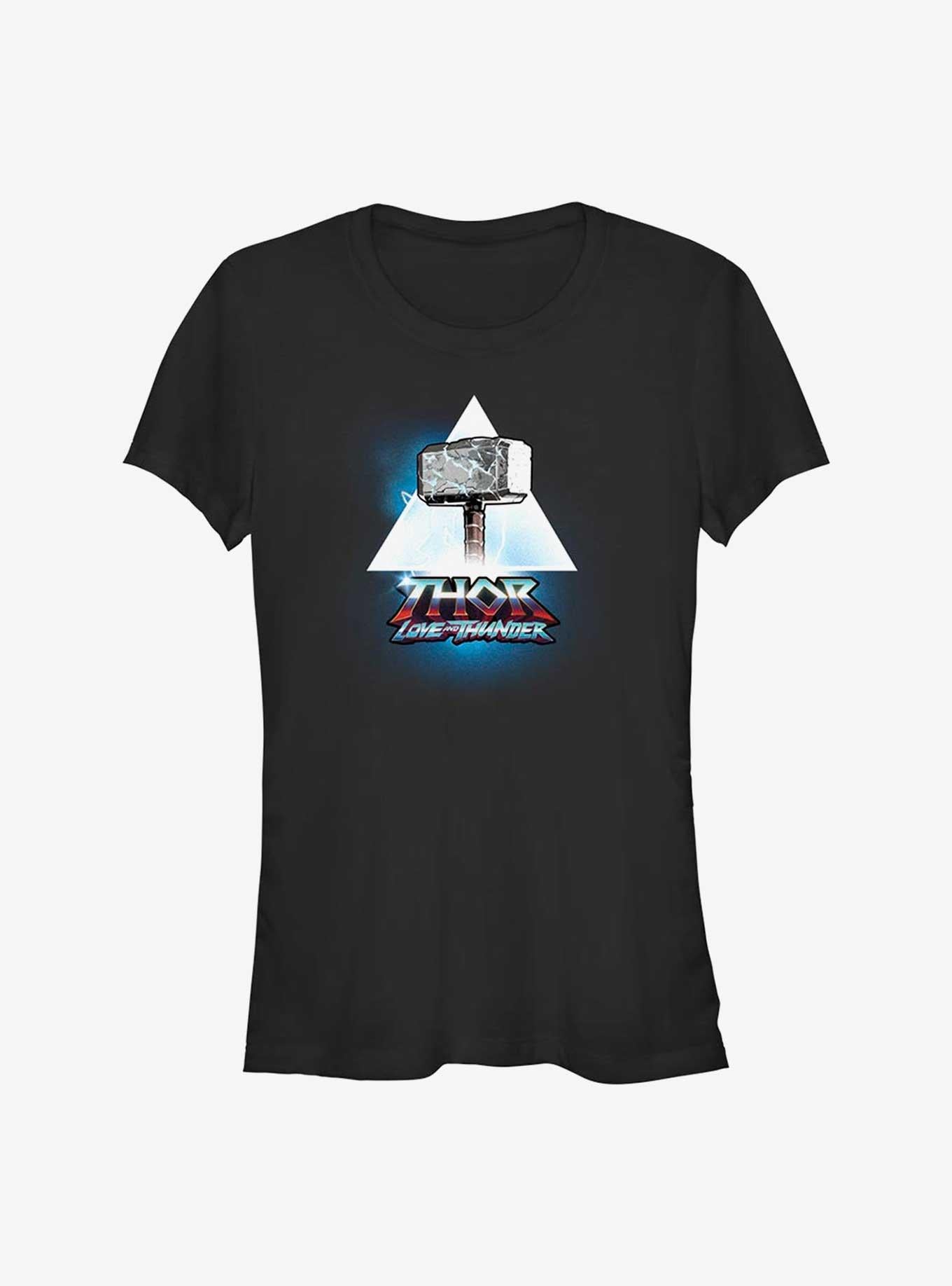 Superhero Love And Thunder Mjolnir Triangle Badge Girls Shirt T Shirt Everyday Wear