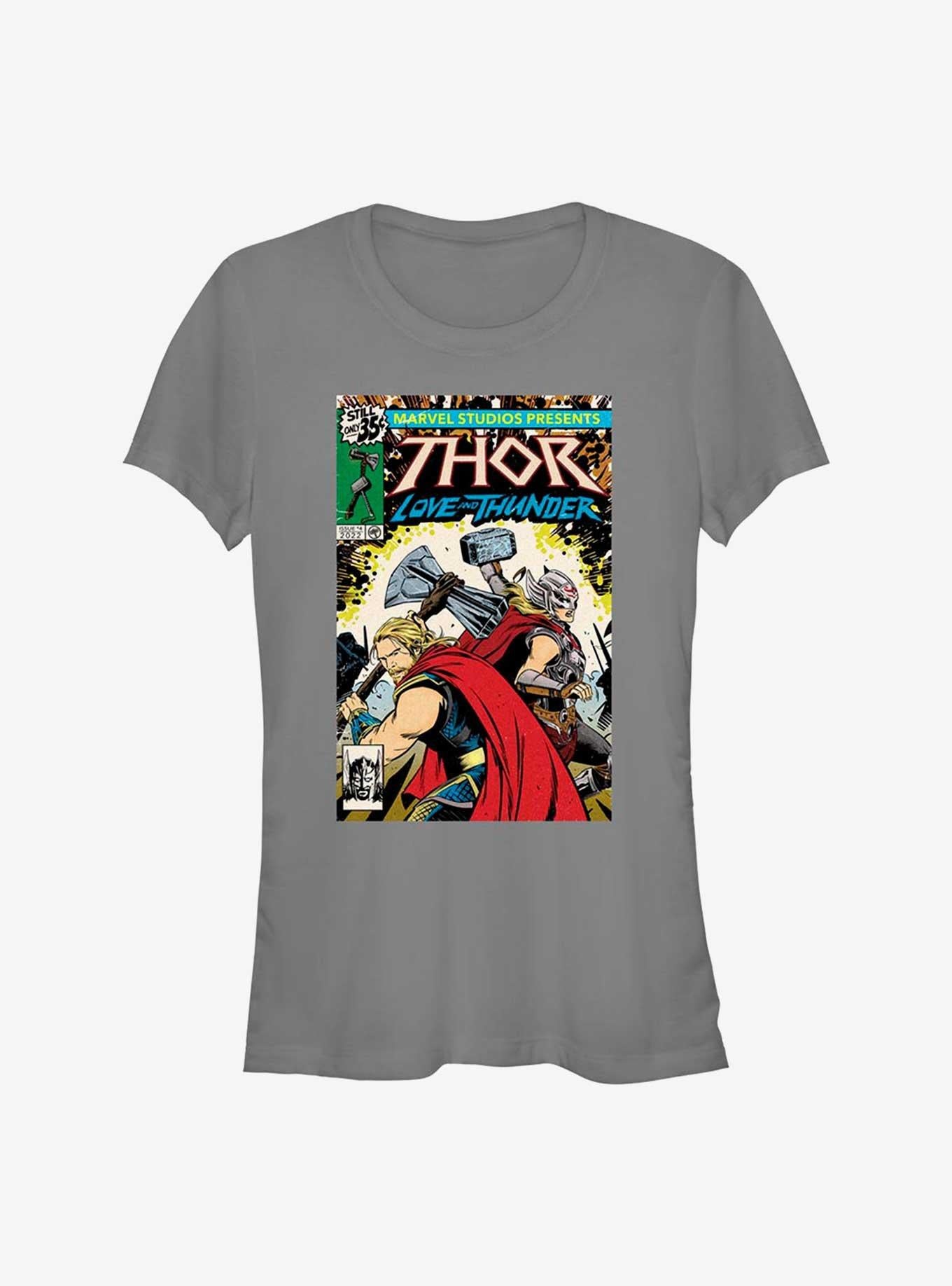 Superhero Love And Thunder Two Thors Comic Cover Girls Shirt T Shirt Premium Quality