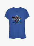 Superhero Love And Thunder Worthy Jump Girls Shirt T Shirt Minimal Style