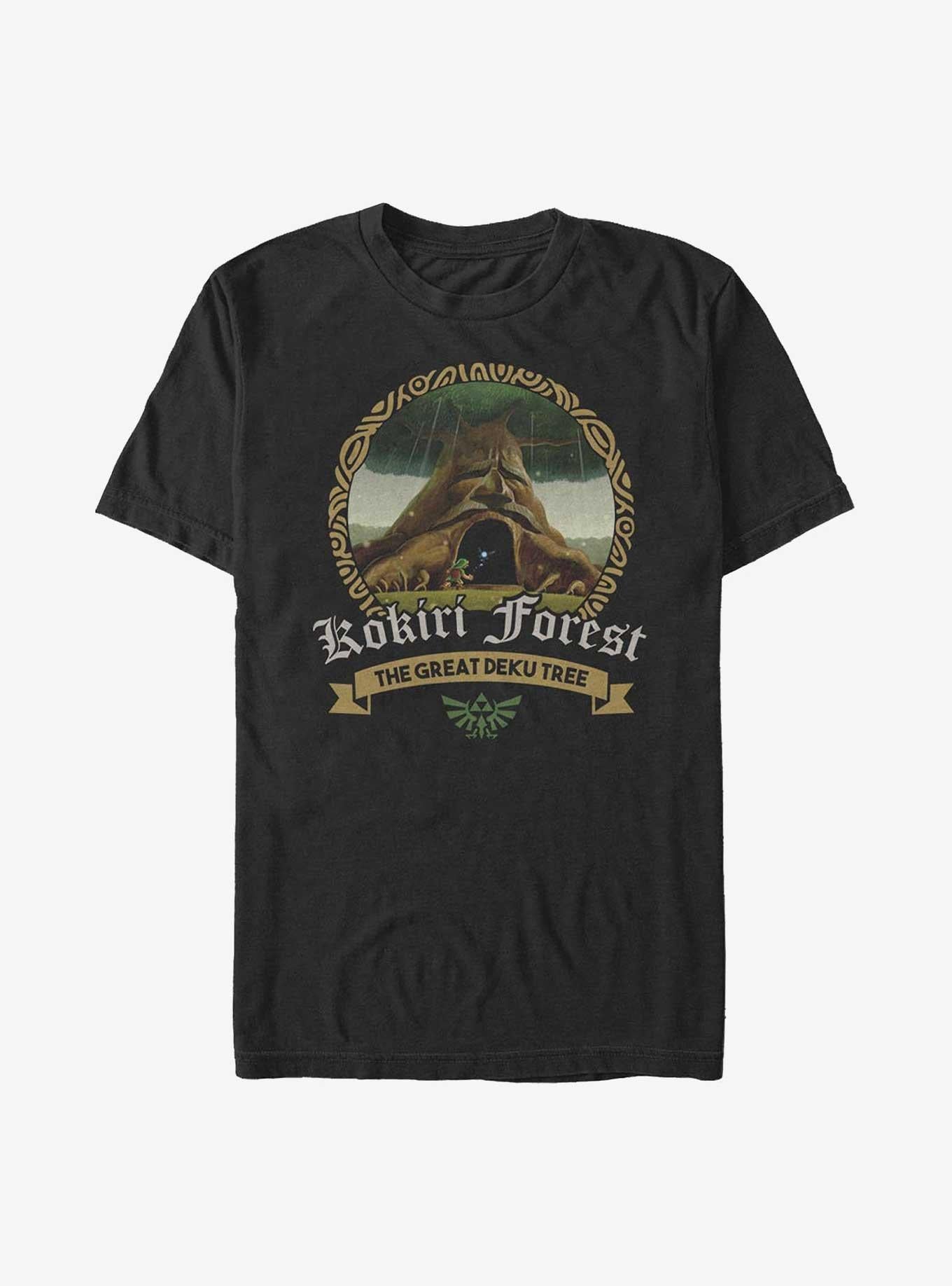 Nintendo Zelda Kokiri Forest The Great Deku Tree T-Shirt | Premium Unisex T-Shirt, Trending Graphic Tee