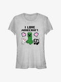 Minecraft I Love Minecraft Girls Shirt T Shirt Gift Ready