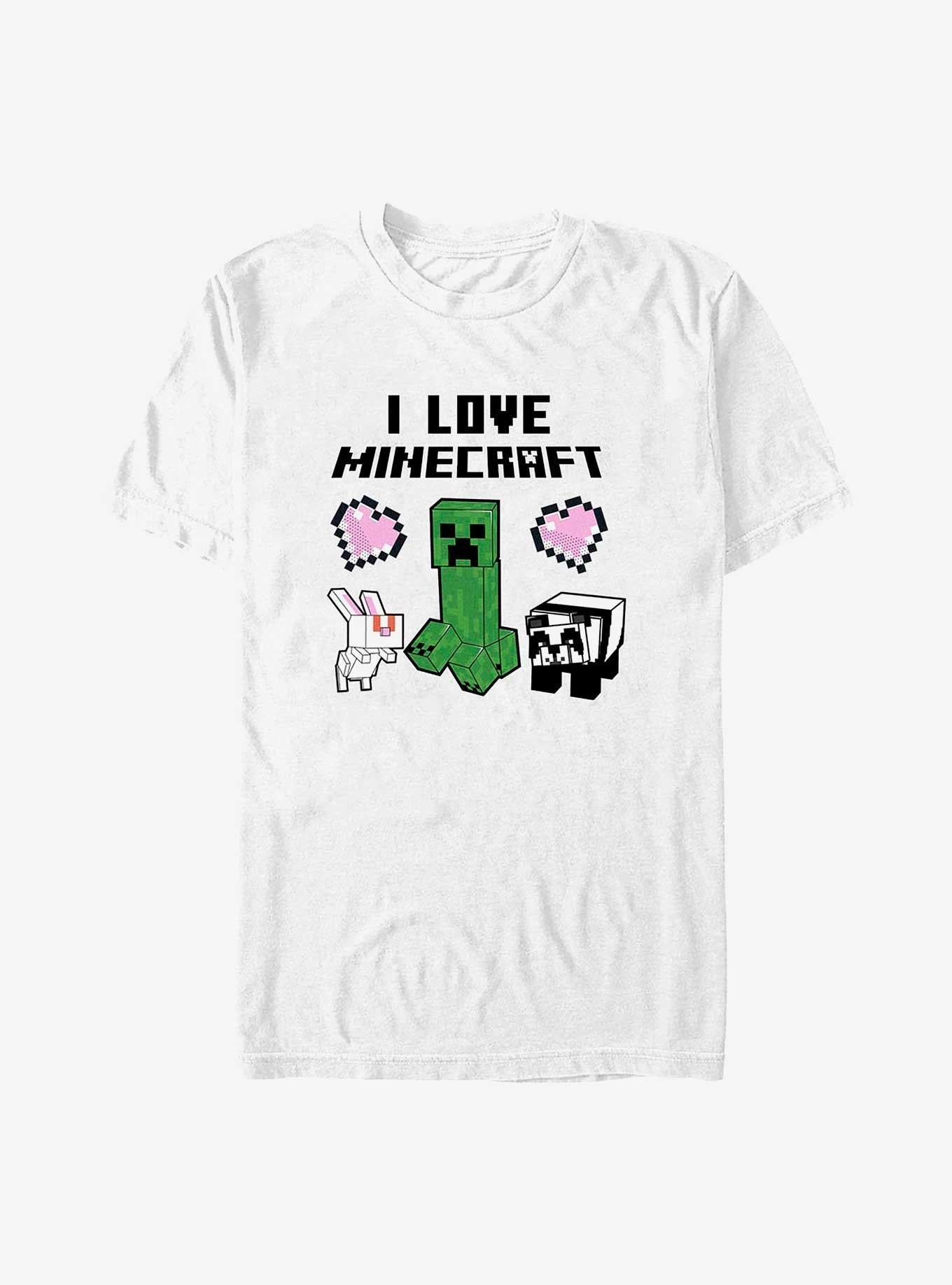 Minecraft I Love Minecraft Shirt T Shirt Minimal Style