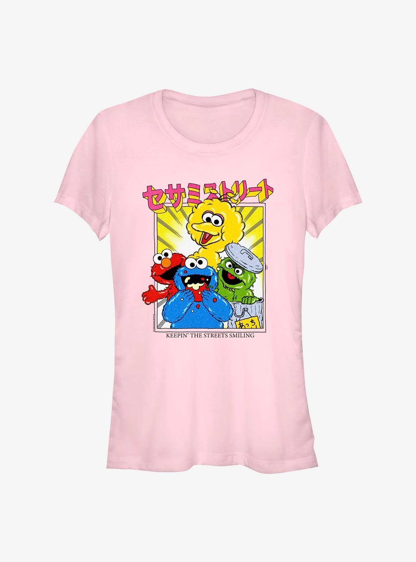 Sesame Street Anime Streets Girls T-Shirt | Premium Unisex T-Shirt, Trending Graphic Tee