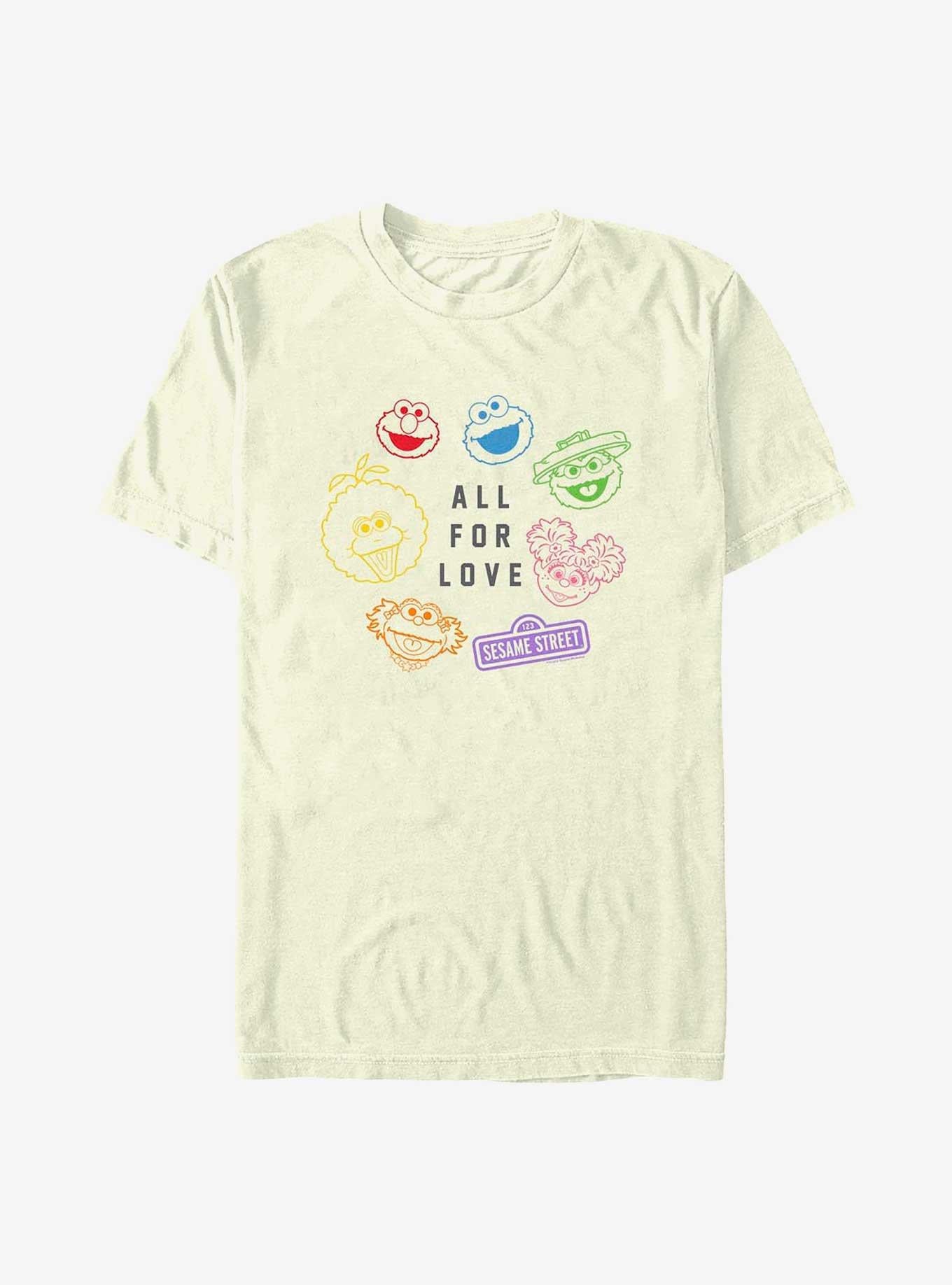 Sesame Street All For Love Shirt T Shirt Gift Ready