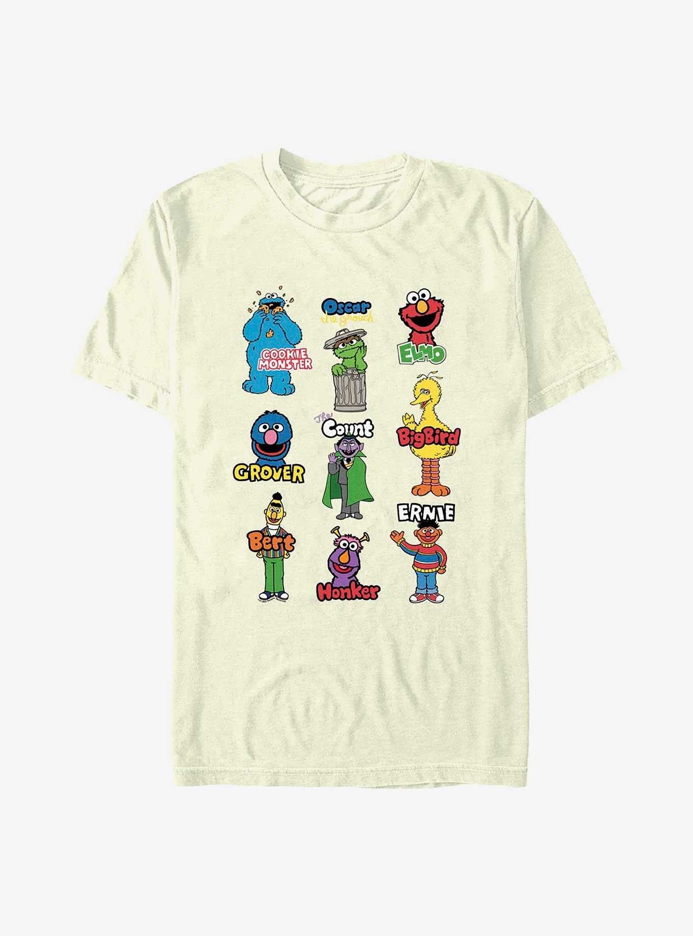 Sesame Street Characters T-Shirt | Premium Unisex T-Shirt, Trending Graphic Tee