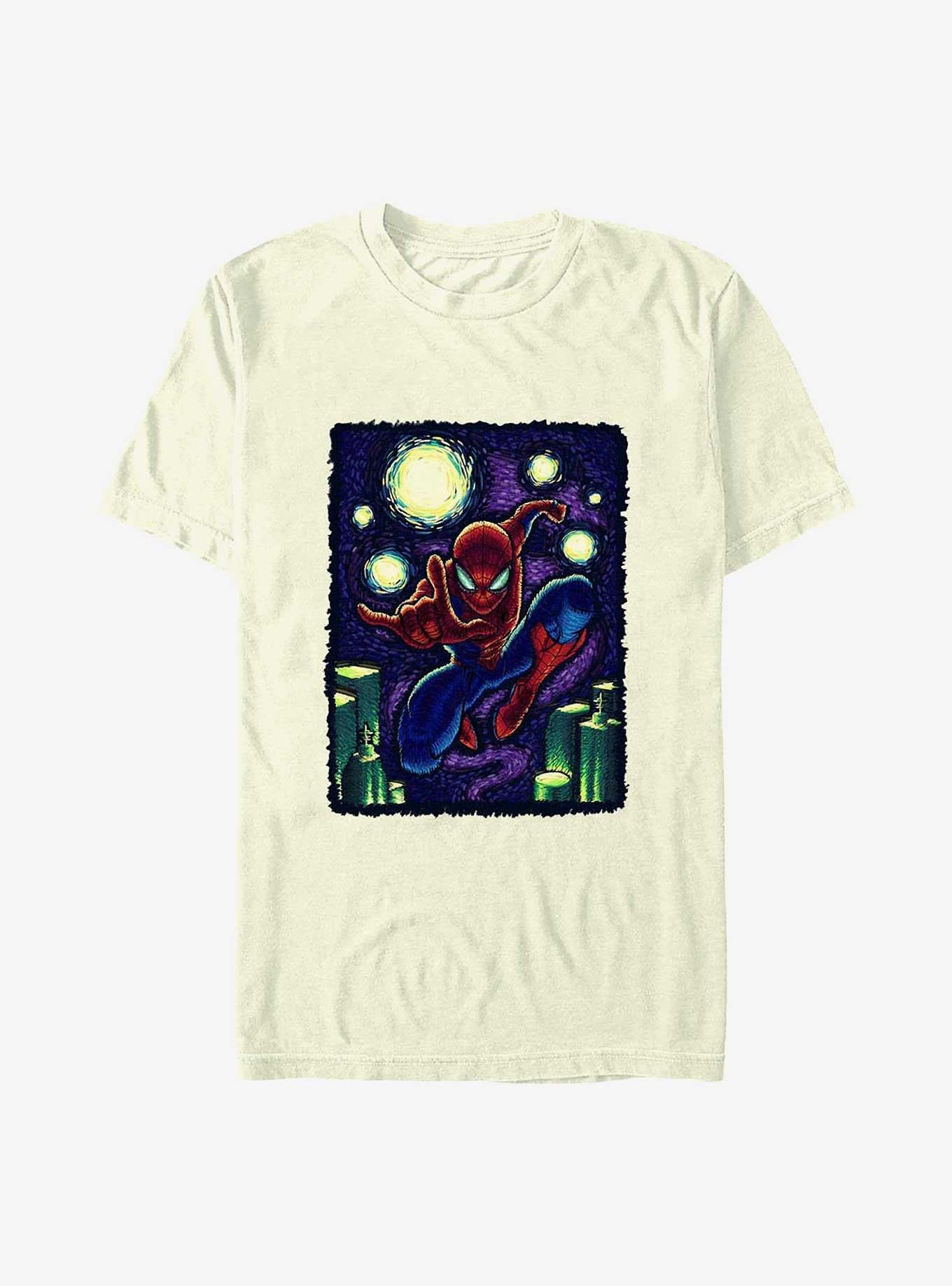 Marvel Spider-Man Starry New York T-Shirt | Premium Unisex T-Shirt, Trending Graphic Tee