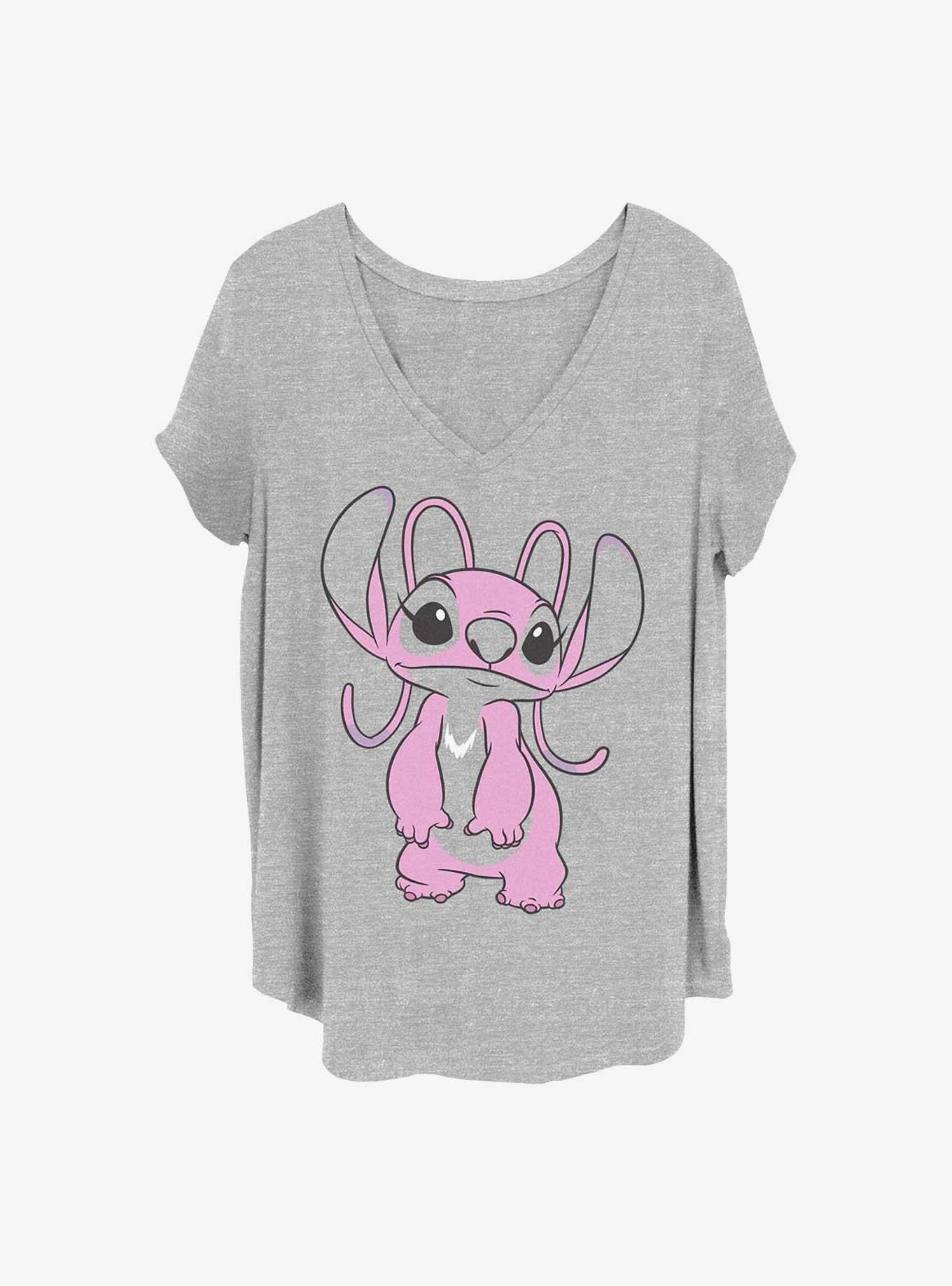 Cartoon Lilo Stitch Big Angel Girls Shirt Plus Size T Shirt Premium Quality