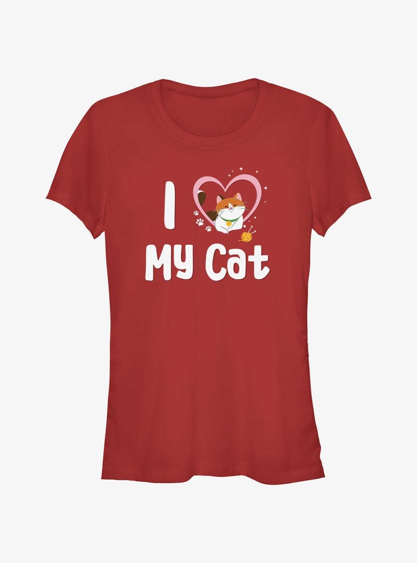 Cartoon Animated Big Hero Love My Cat Girls Shirt T Shirt Premium Quality