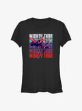 Superhero Love And Thunder Mighty Girls Shirt T Shirt Clean Design