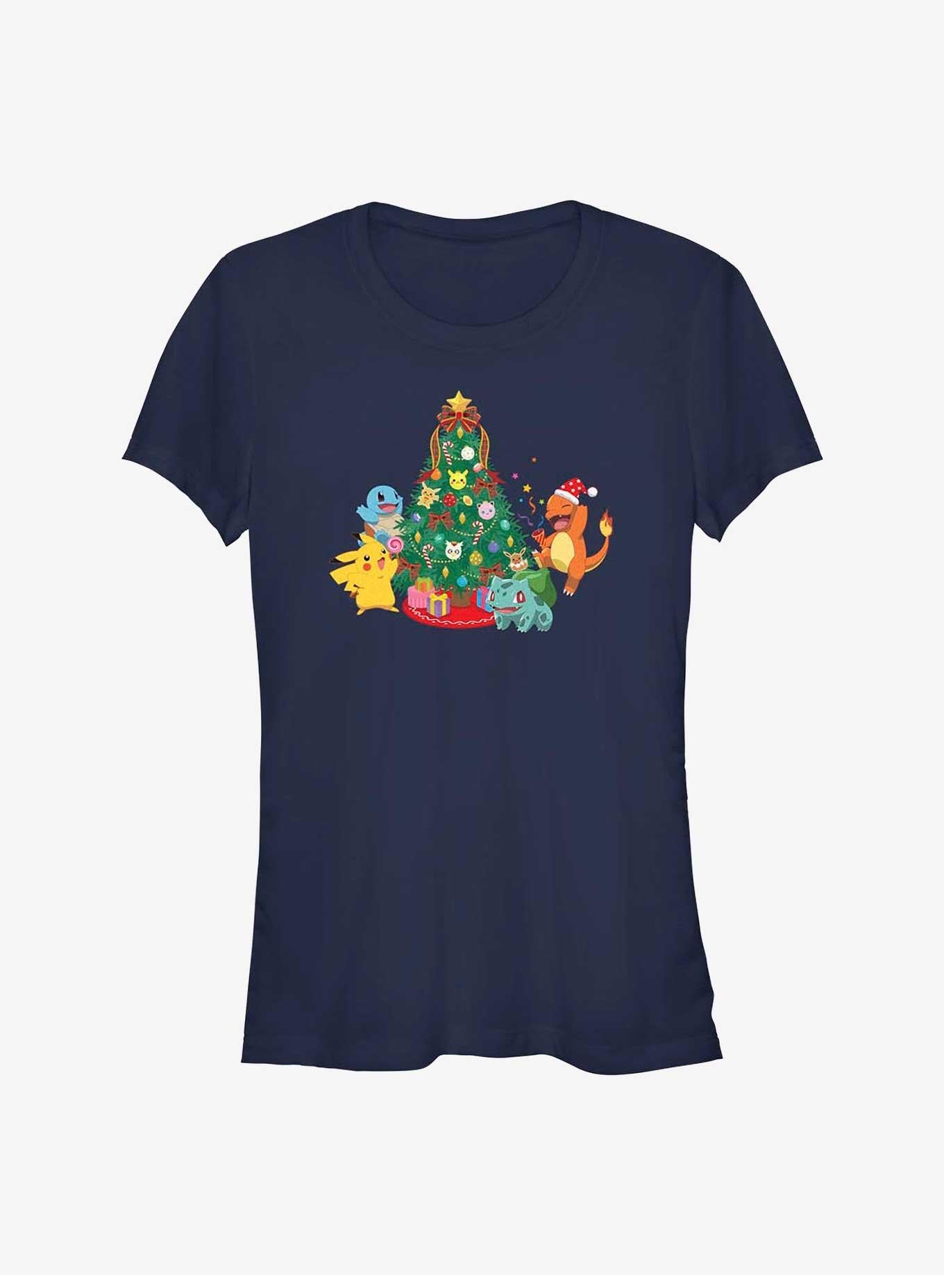 Pokemon Christmas Tree Girls T-Shirt | Premium Unisex T-Shirt, Trending Graphic Tee