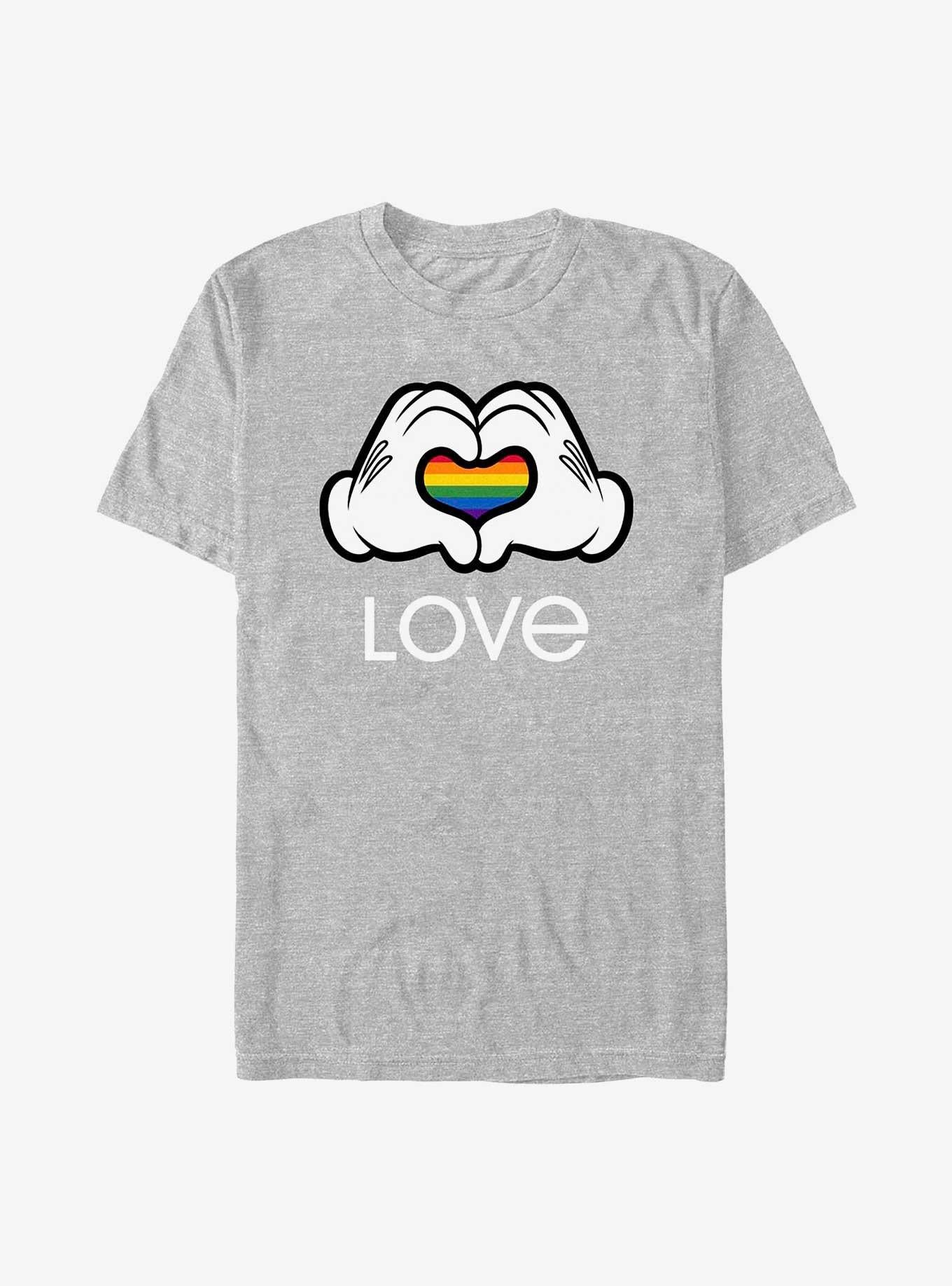 Cartoon Mickey Mouse Rainbow Love Shirt T Shirt Everyday Wear