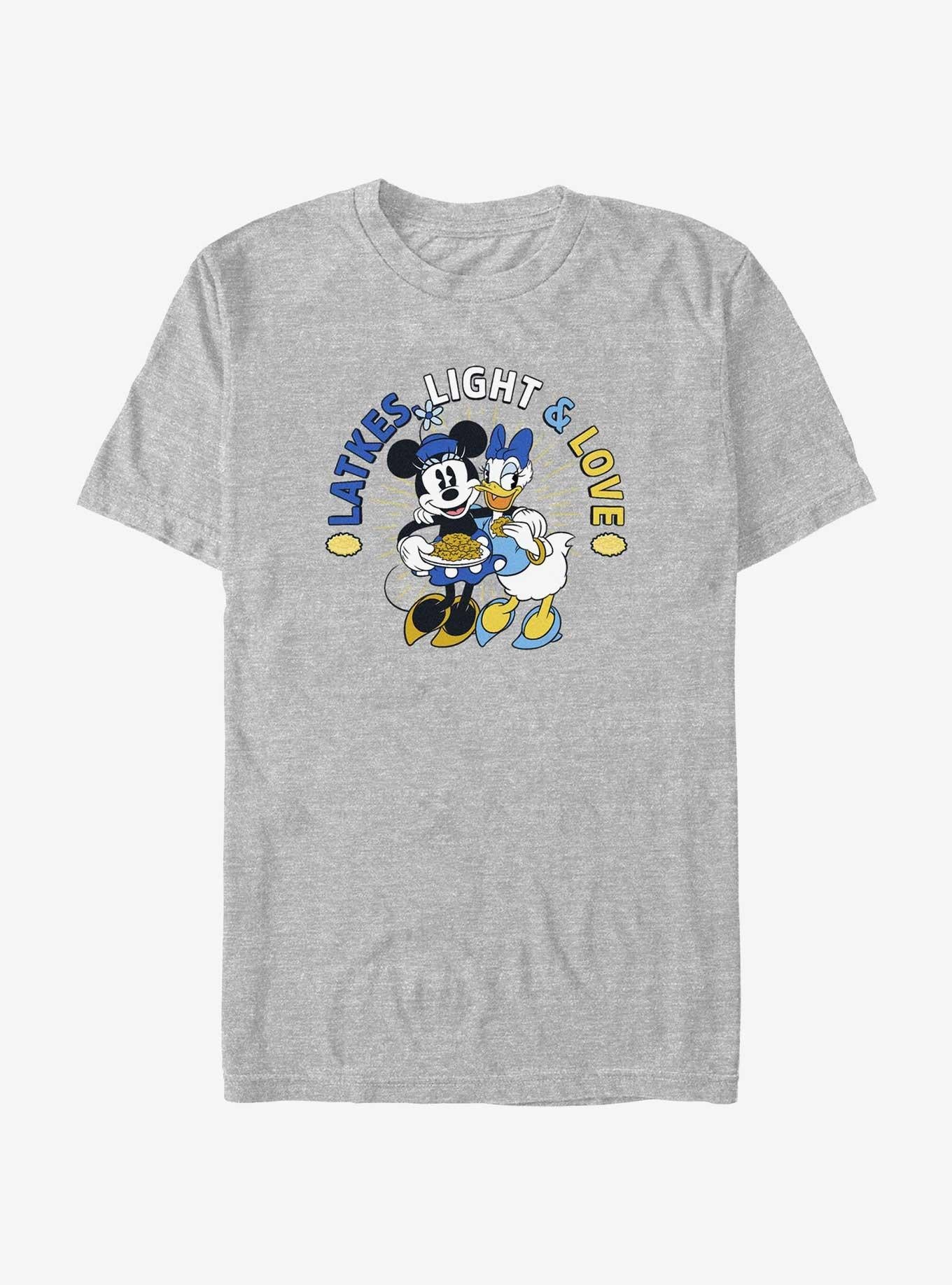 Cartoon Minnie Mouse Daisy Duck Latkes Light Love Shirt T Shirt Everyday Wear