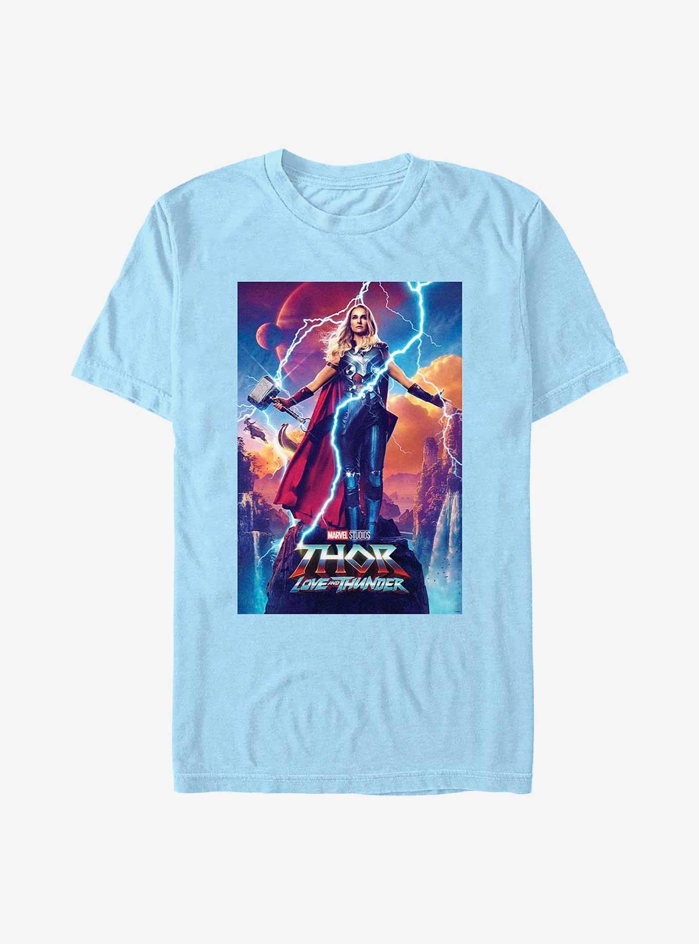 Superhero Love And Thunder Mighty Movie Poster Shirt T Shirt Everyday Wear