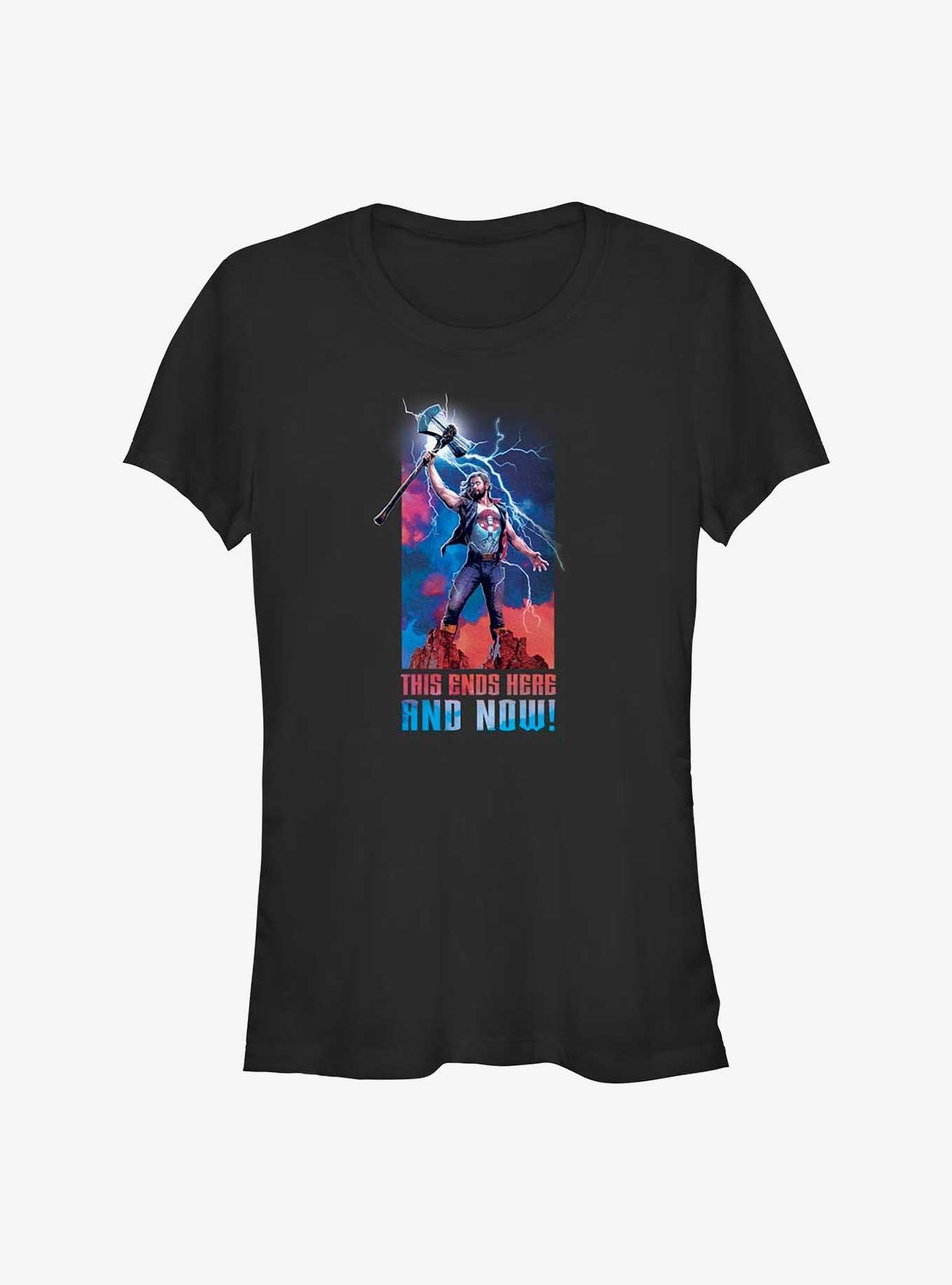 Superhero Love And Thunder Ends Here And Now Girls Shirt T Shirt Premium Quality
