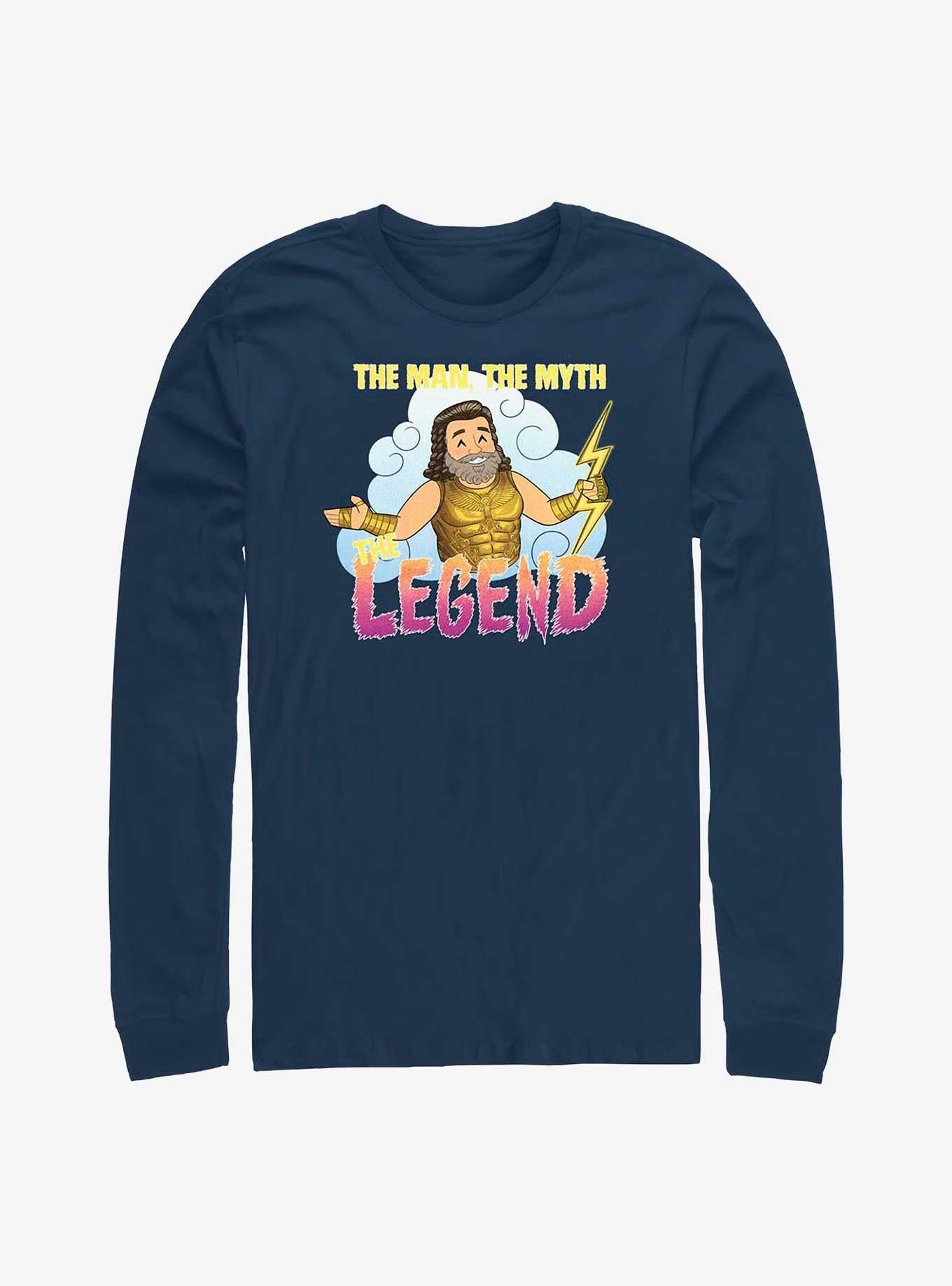 Superhero Love And Thunder Zeus Man Myth Legend Long Sleeve Shirt Long Sleeve Tee Clean Design